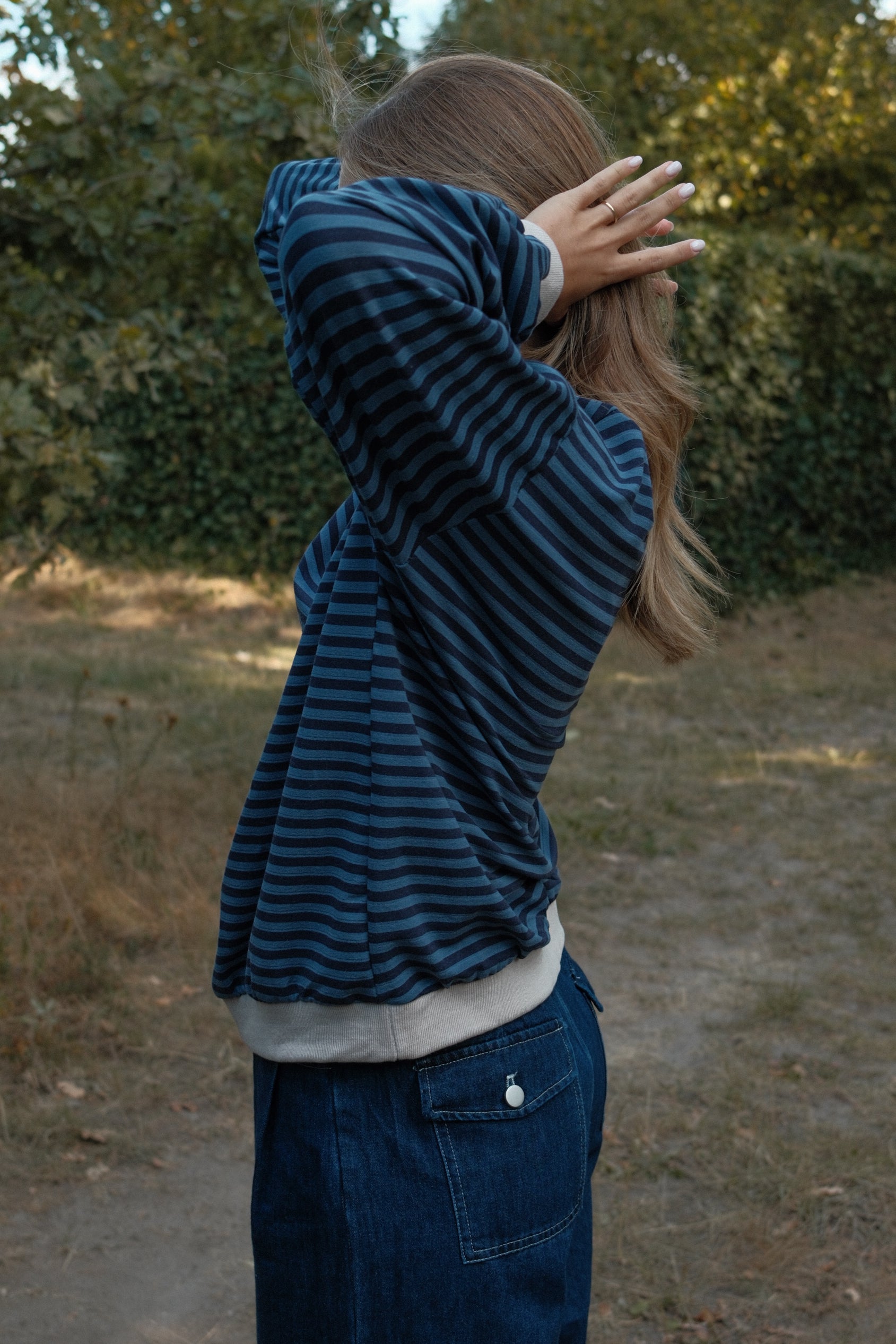 ANNIE SWEATER STRIPED NAVY