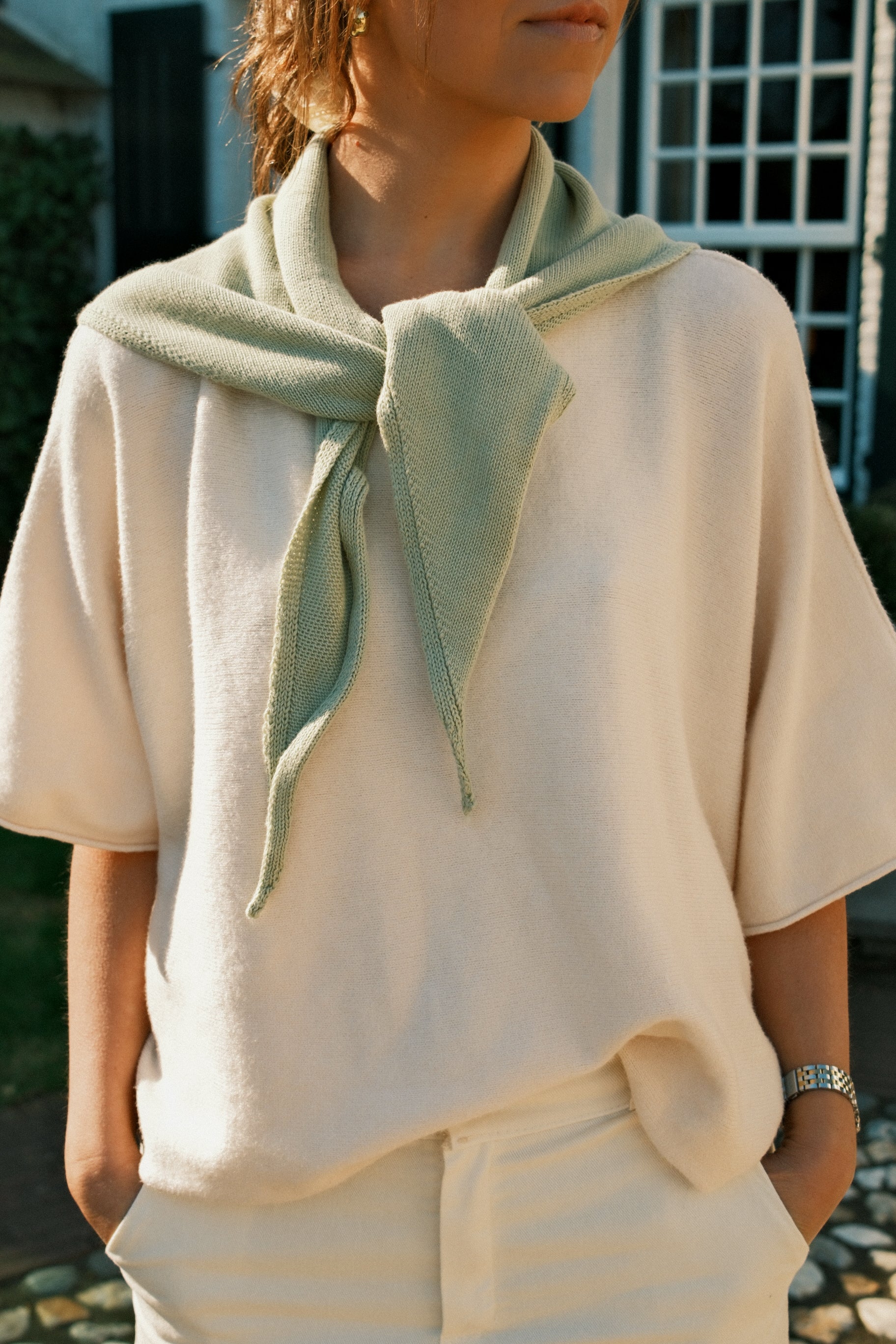 ATELJEE SCARF OLIVE GREEN