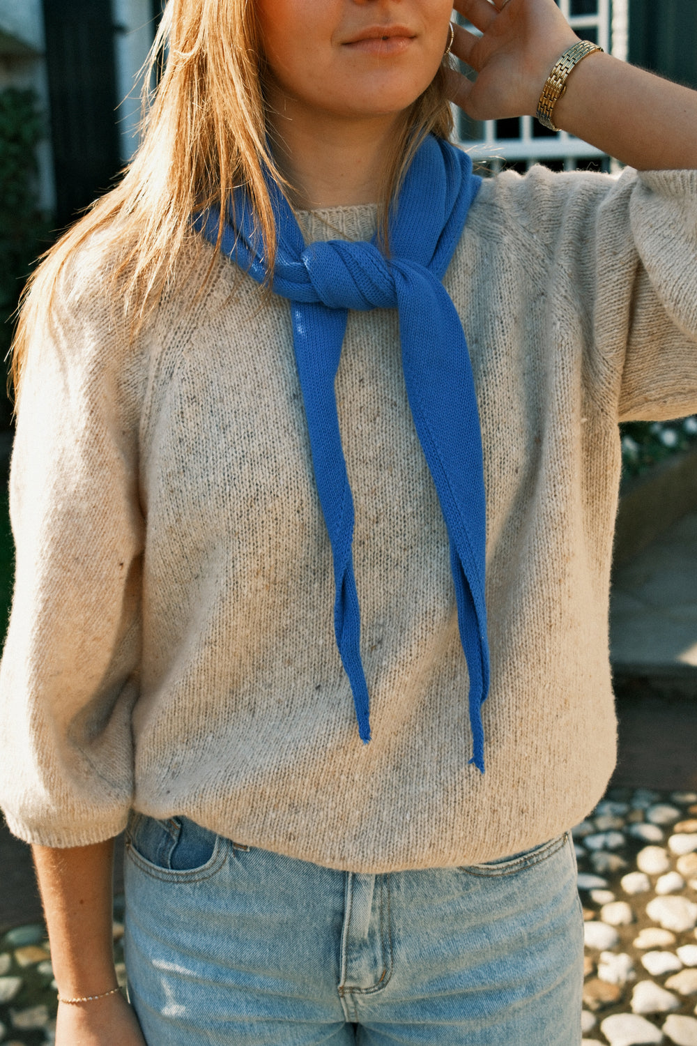 ATELJEE SCARF ROYAL BLUE