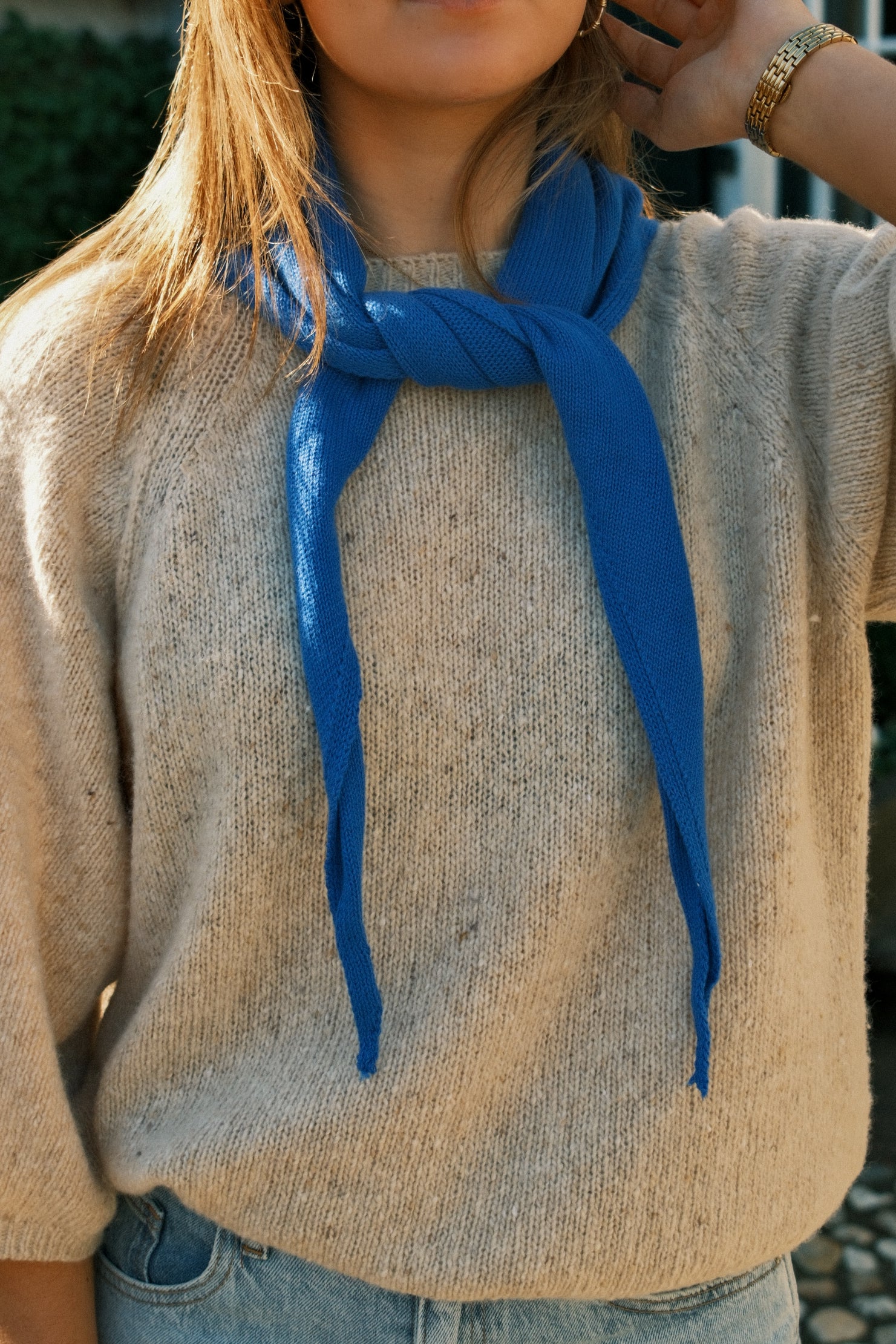 ATELJEE SCARF ROYAL BLUE