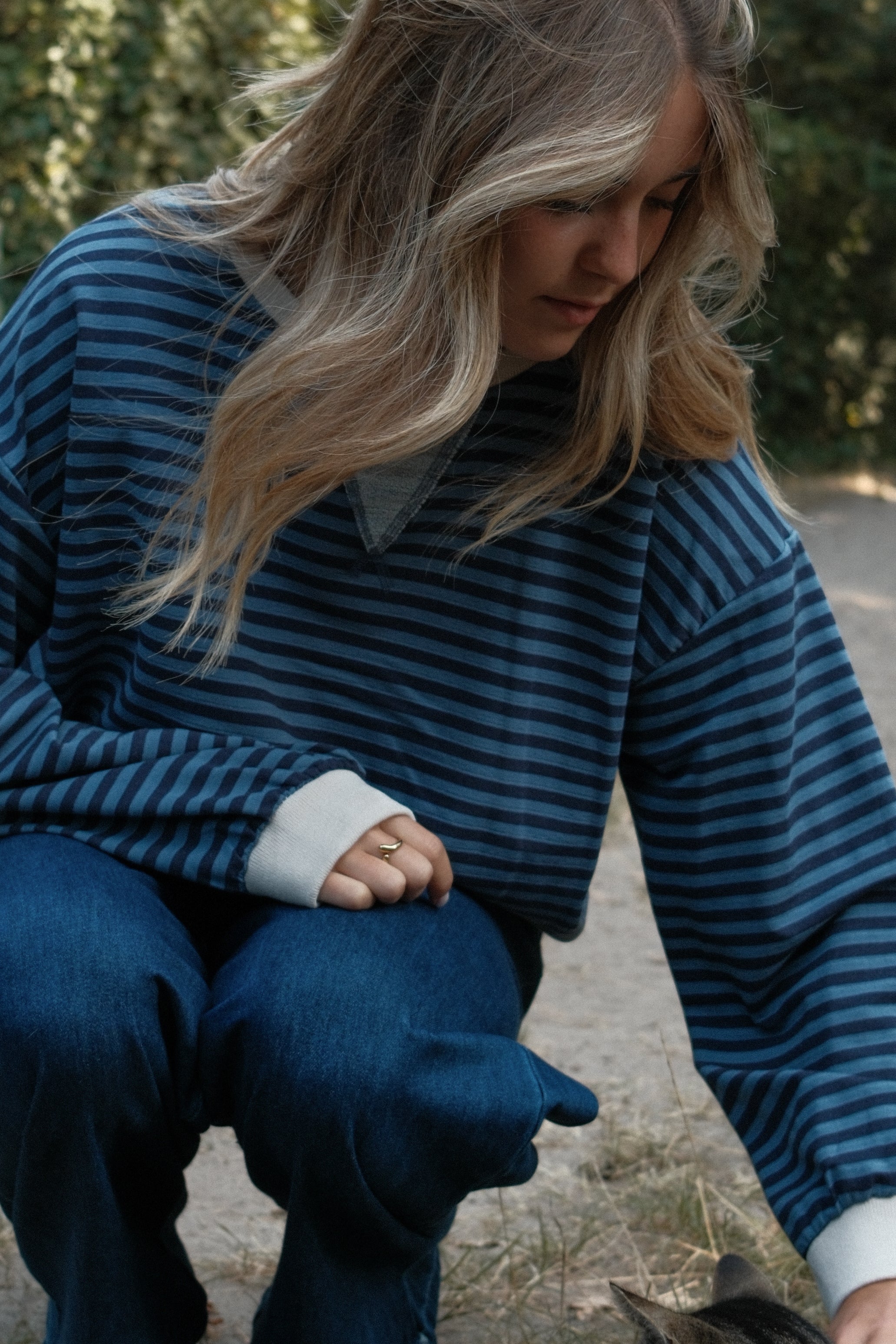 ANNIE SWEATER STRIPED NAVY