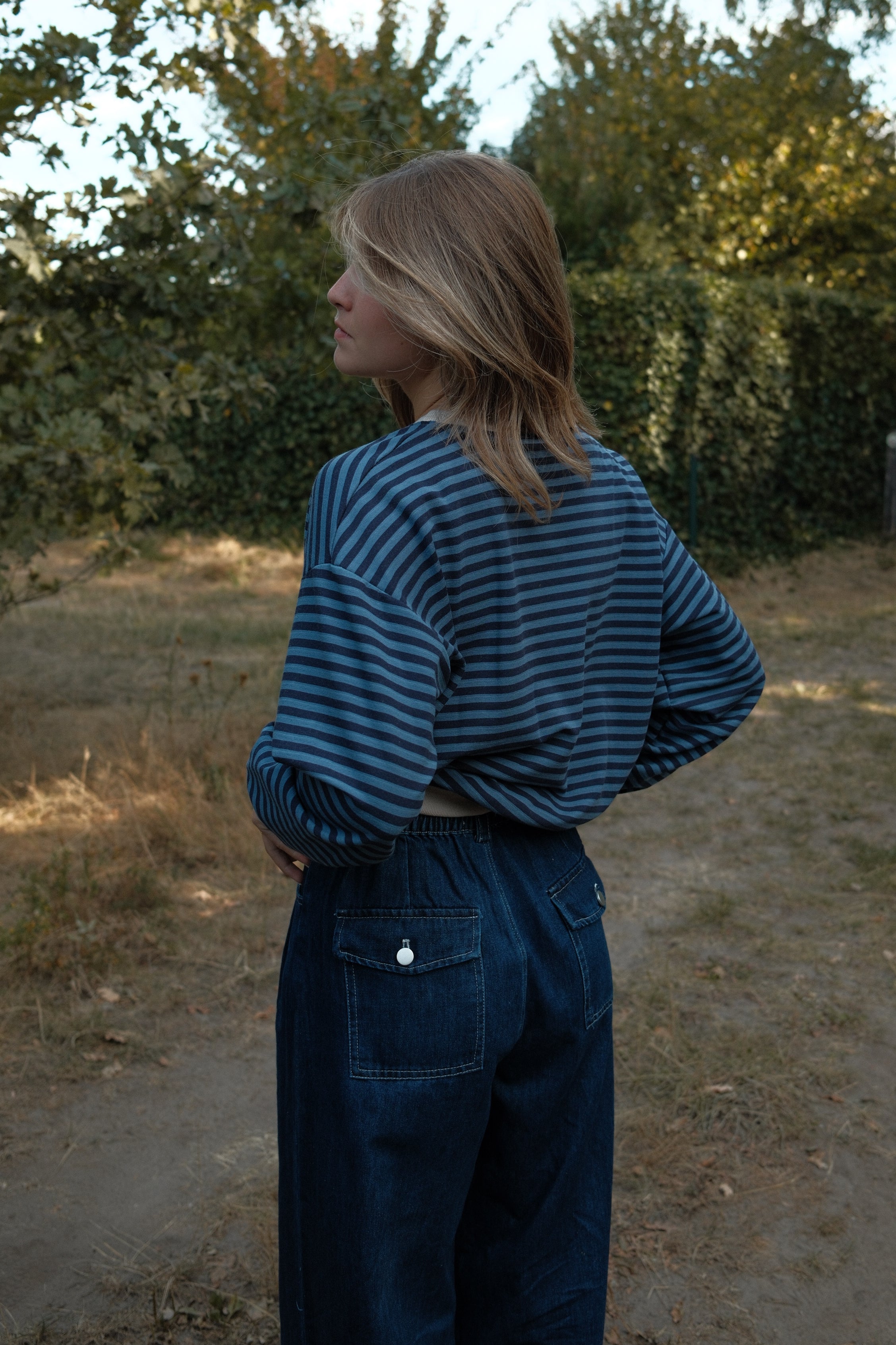 ANNIE SWEATER STRIPED NAVY