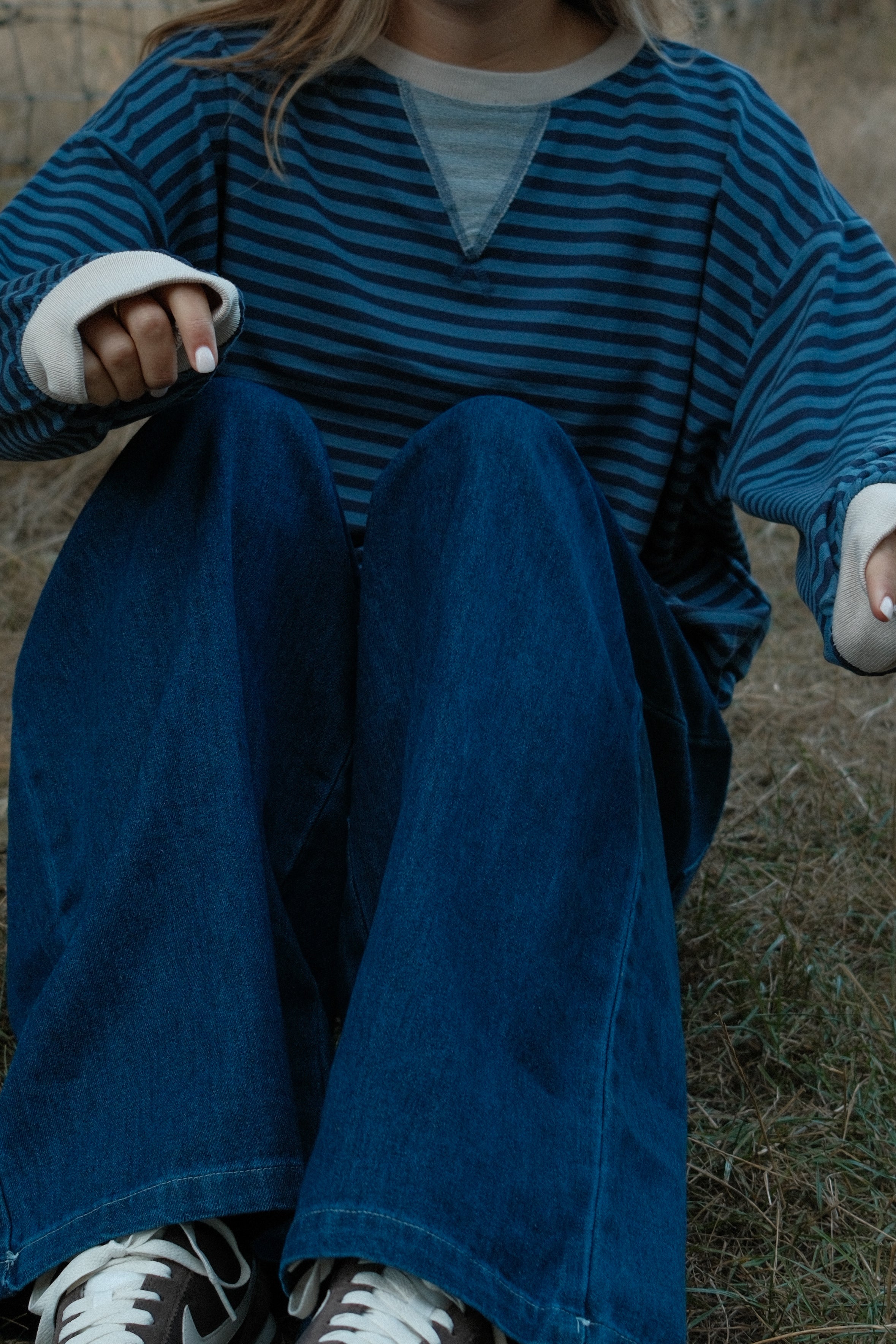 ANNIE SWEATER STRIPED NAVY