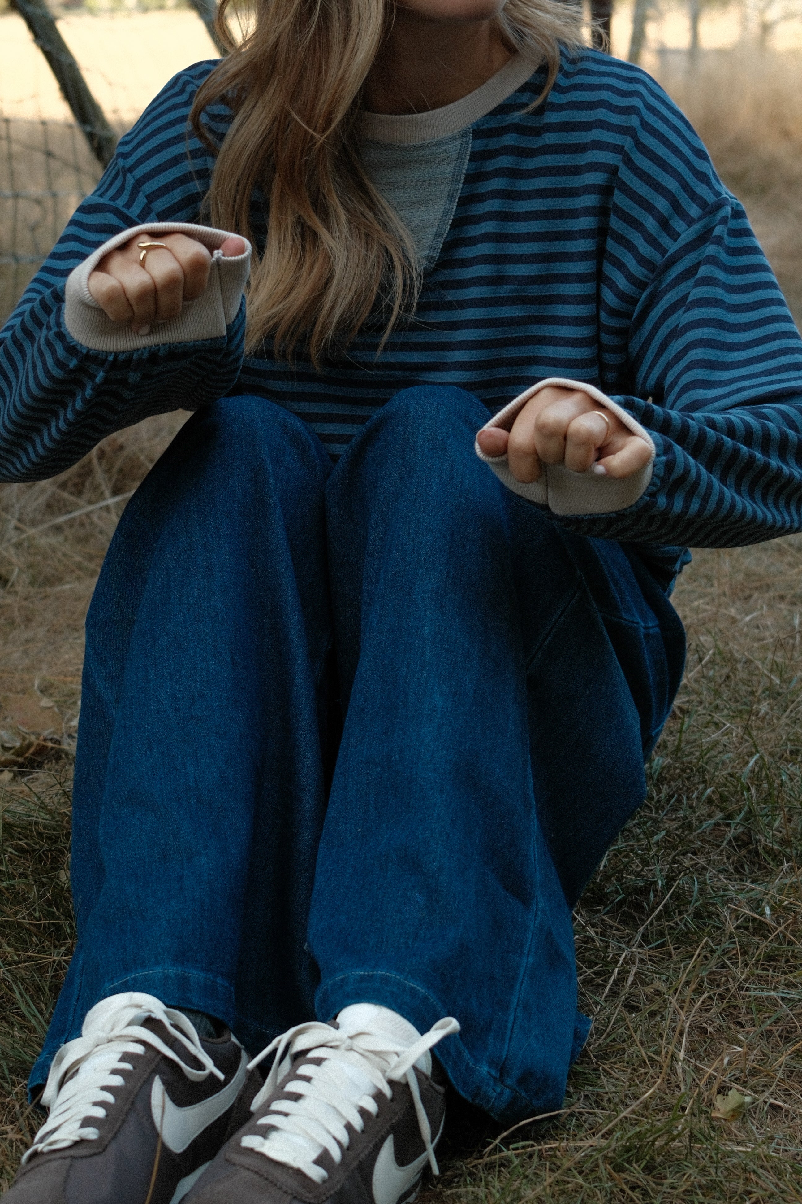 ANNIE SWEATER STRIPED NAVY