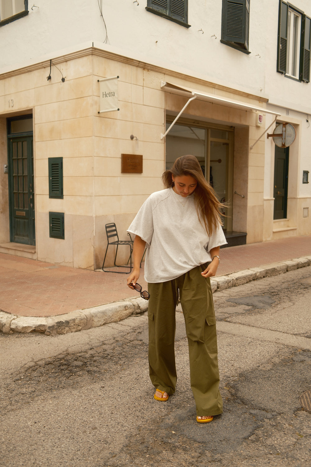 COTTON EMMA PANTALON KAKI
