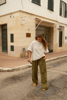 COTTON EMMA PANTALON KAKI