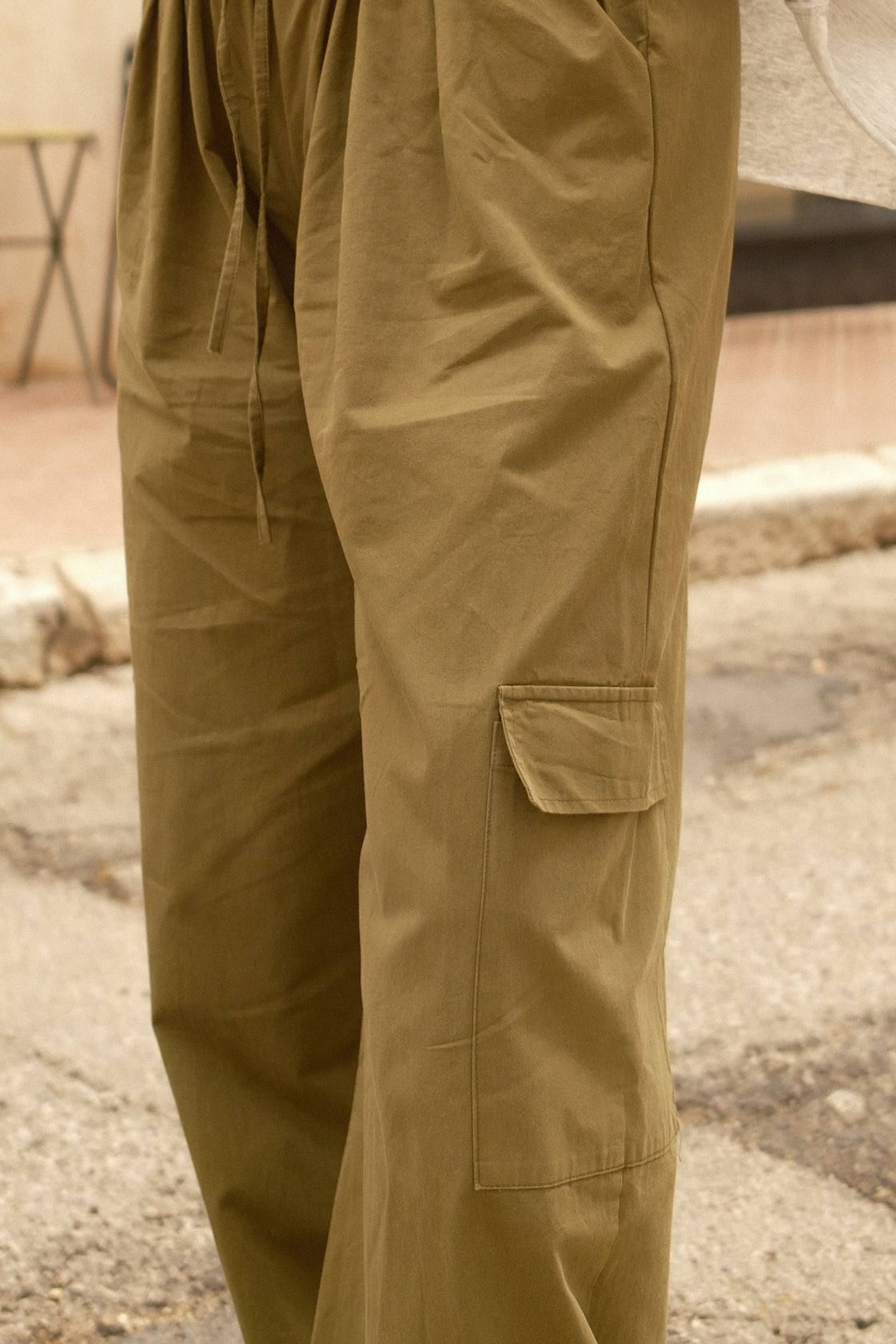 COTTON EMMA PANTALON KAKI