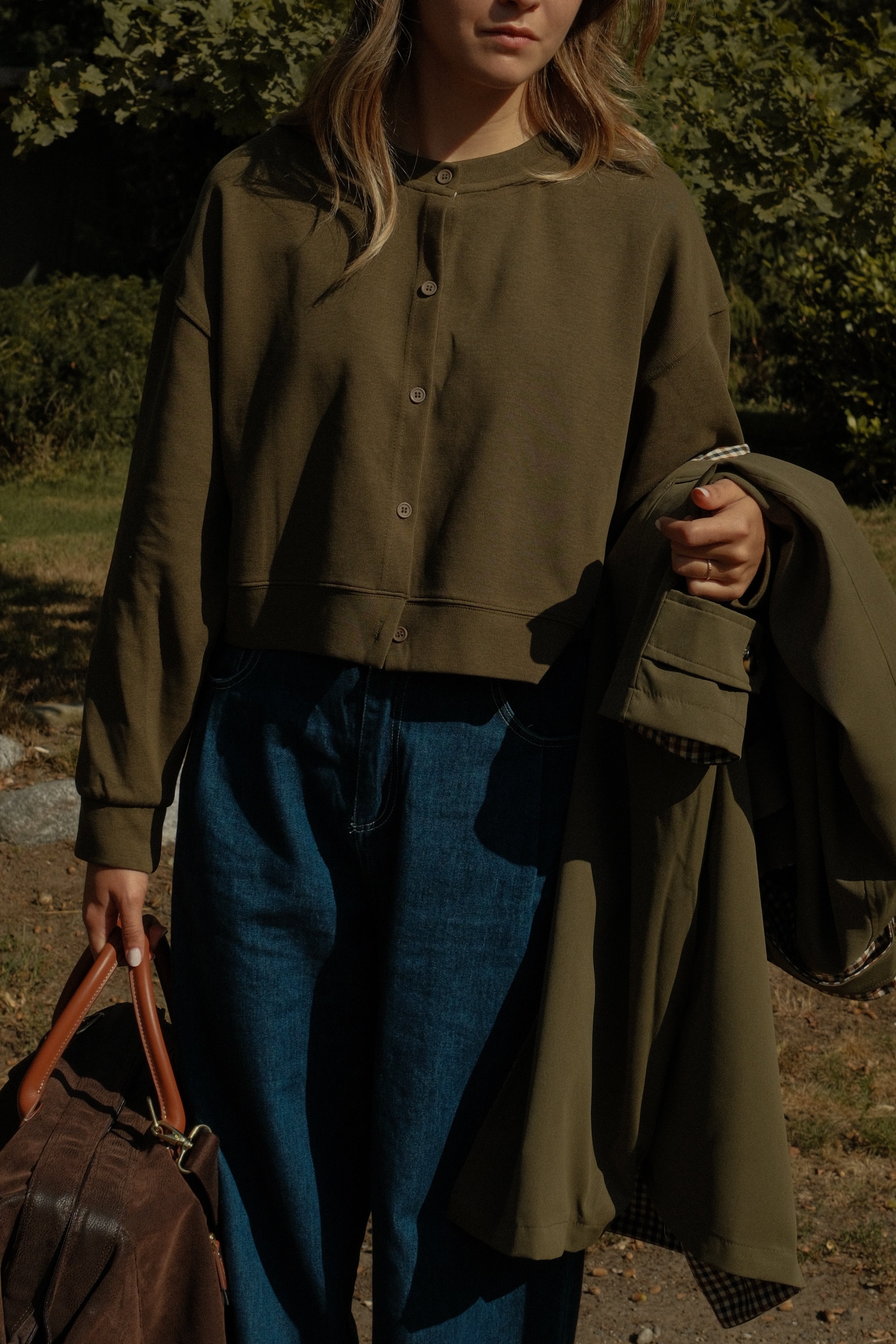 BENNET CARDIGAN KAKI