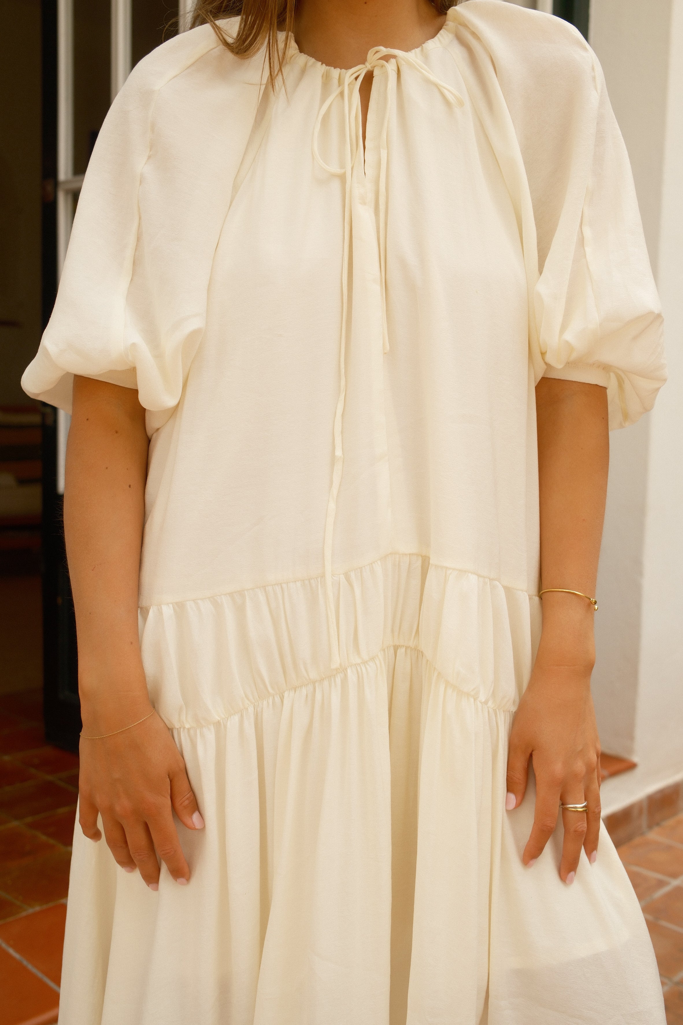 OLIVIA MAXI DRESS ECRU