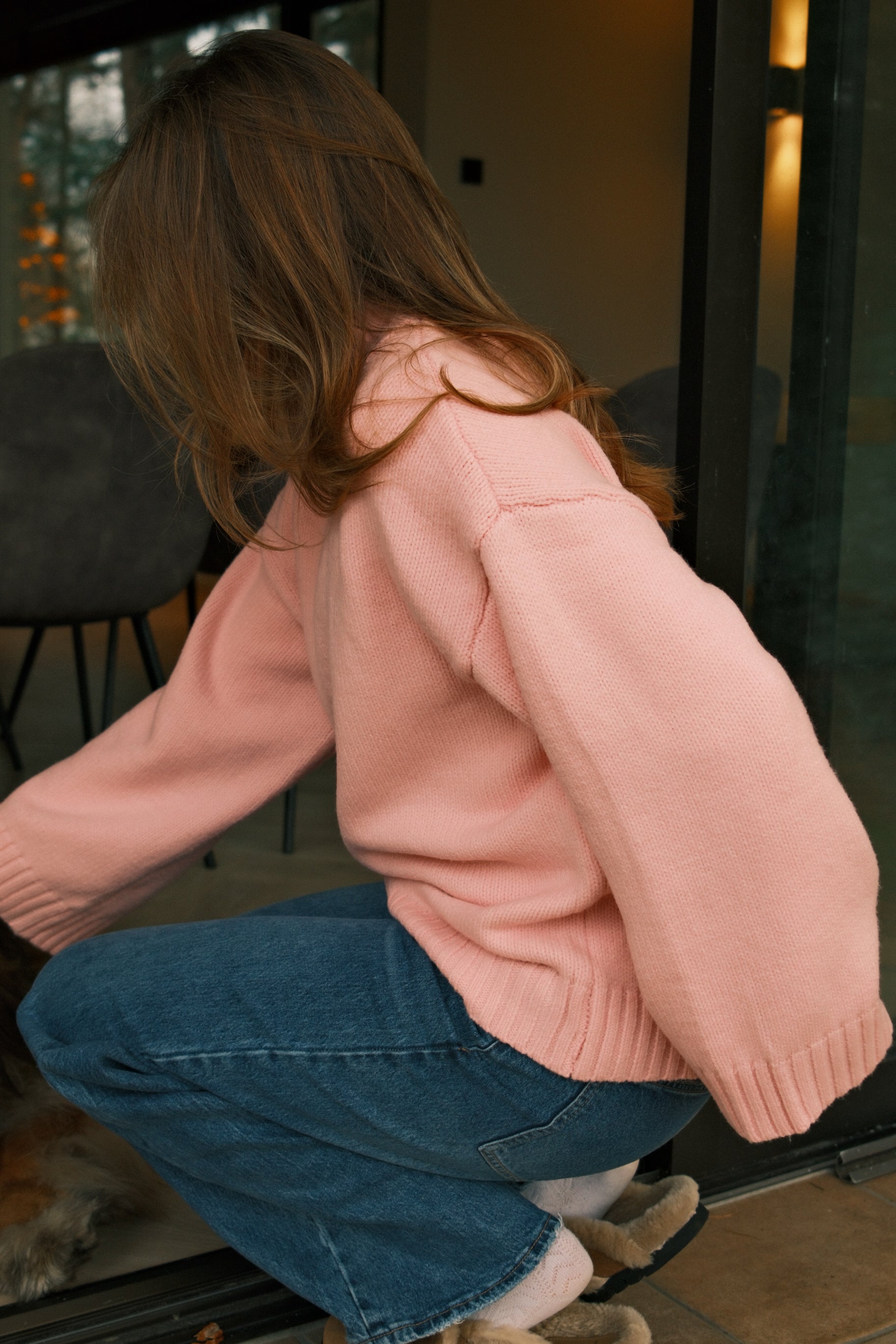 VIENNA COL KNIT BABY PINK