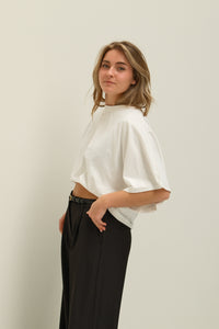 WIDE SLEEVE SAAR TEE WHITE