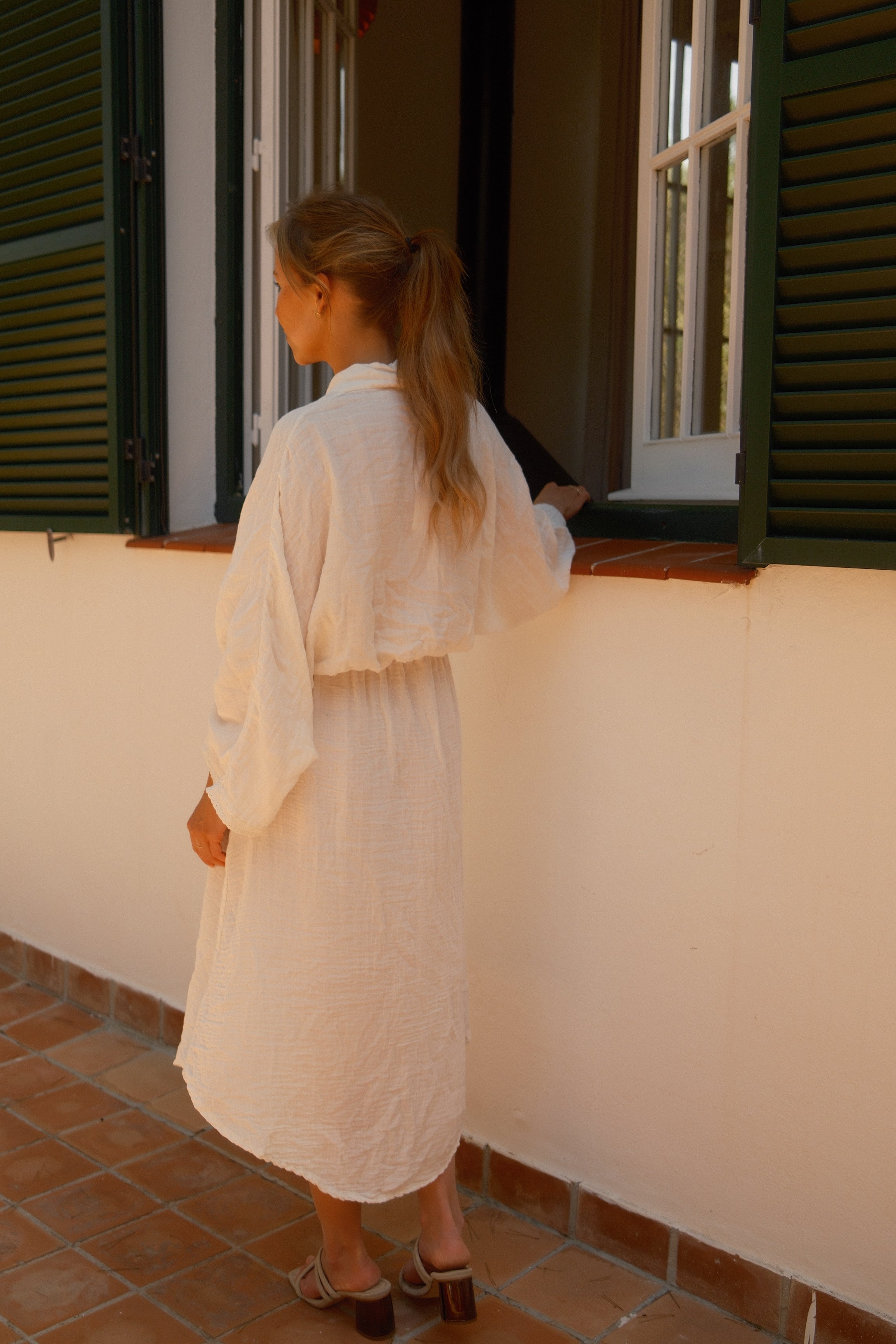 GAZELLE DRESS ECRU
