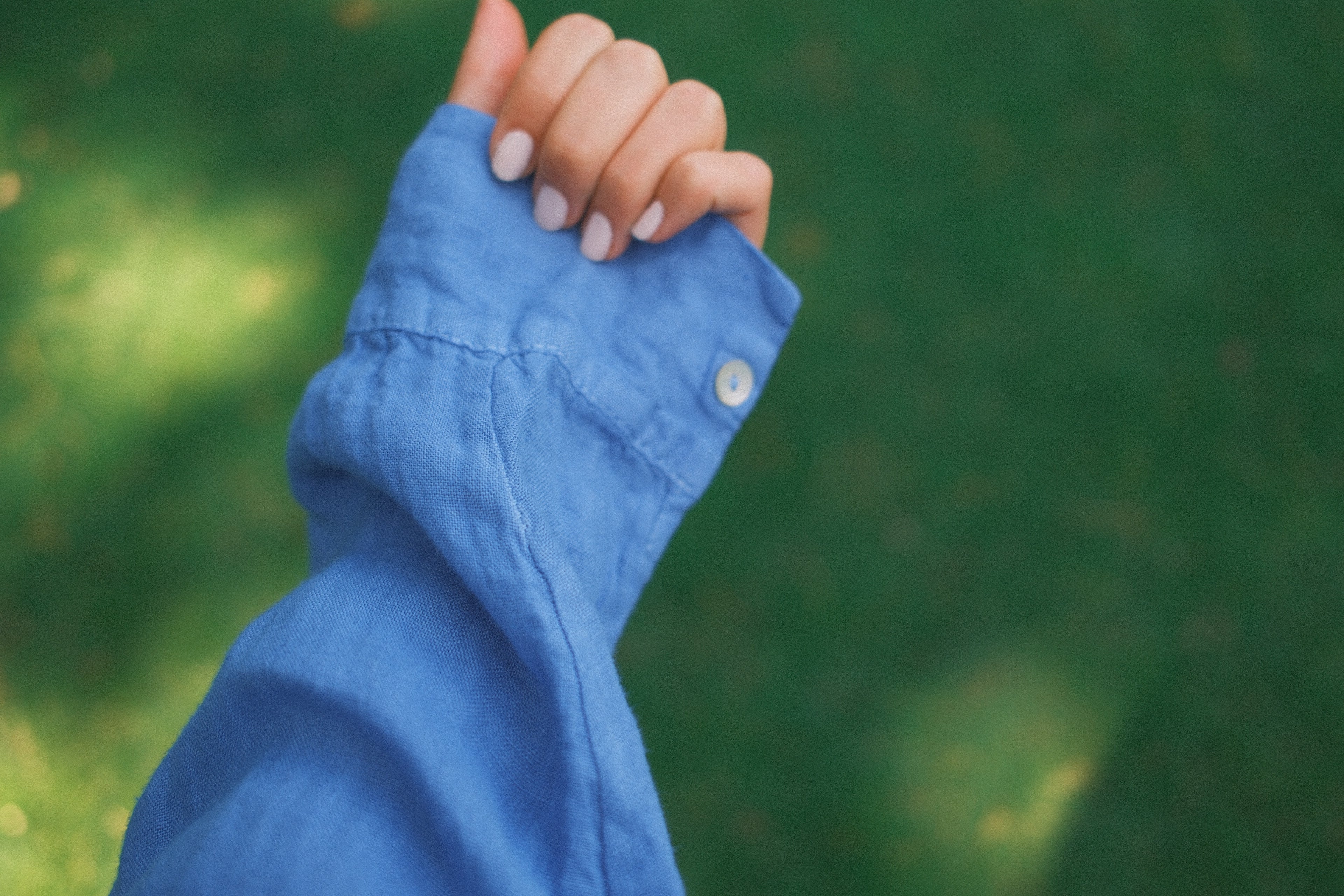 100% LINNEN OVERSIZED MAYA SHIRT COBALT BLUE