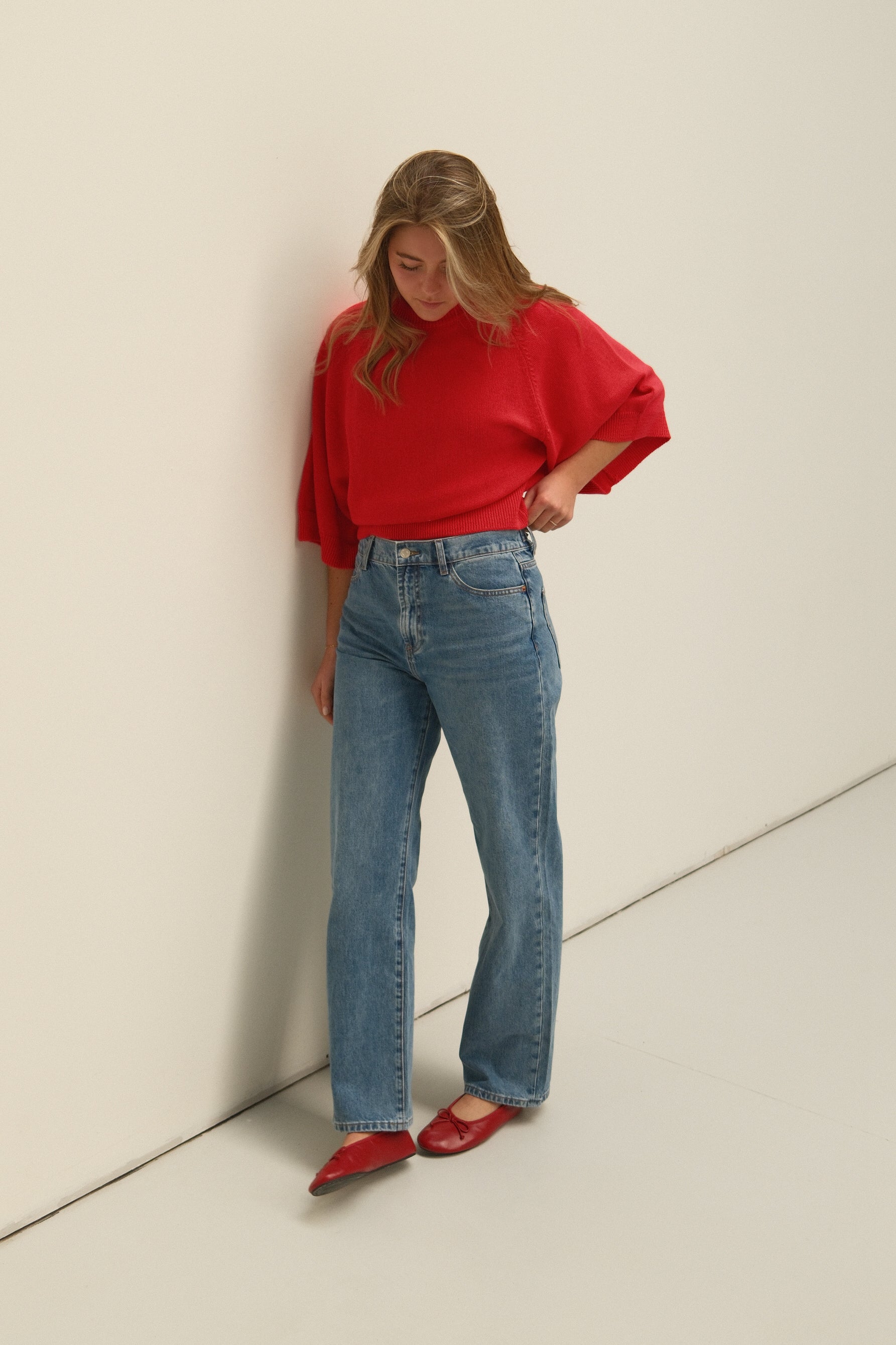 THE COTTON SAAR KNIT RED