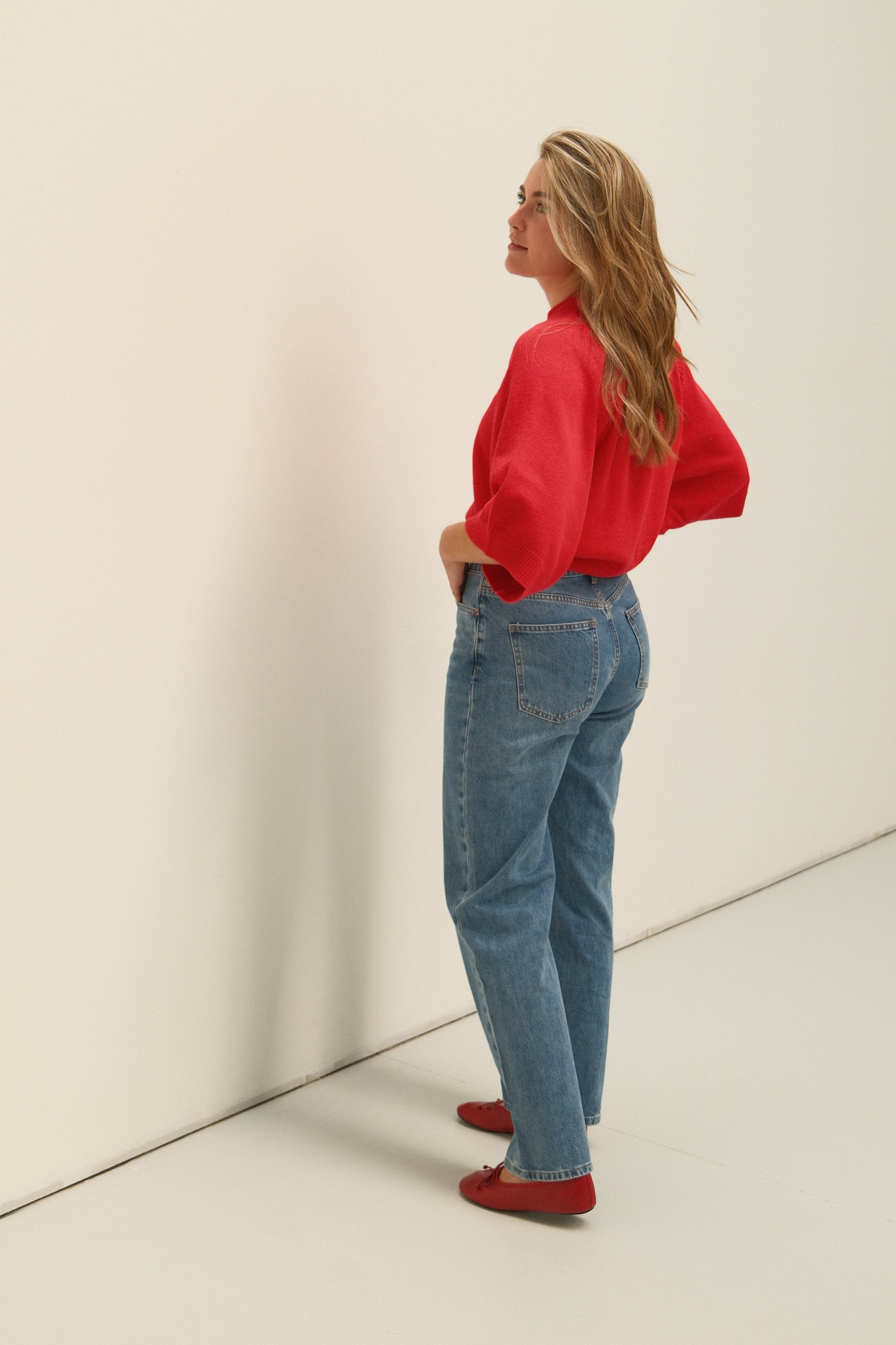 THE COTTON SAAR KNIT RED
