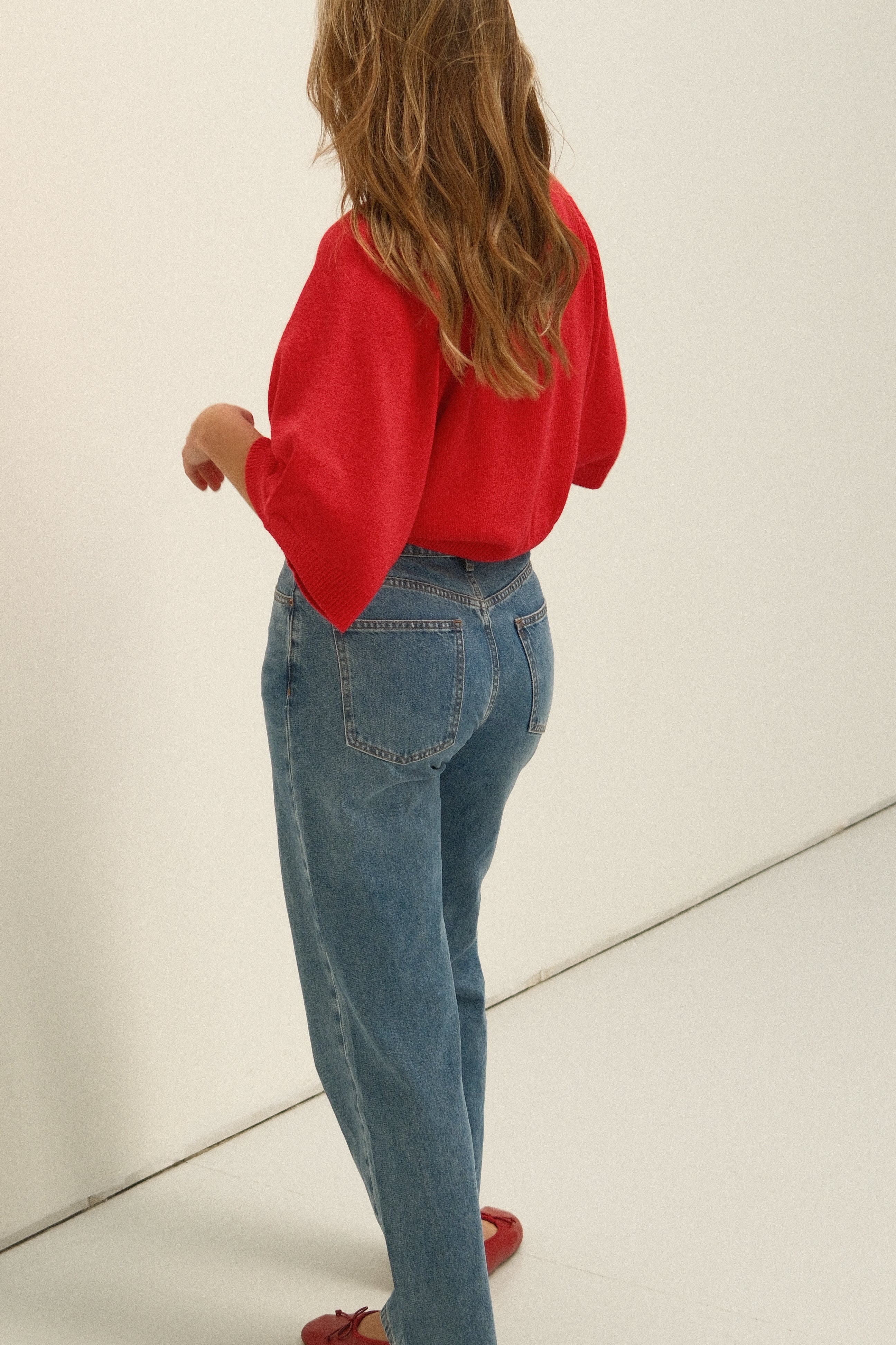 THE COTTON SAAR KNIT RED