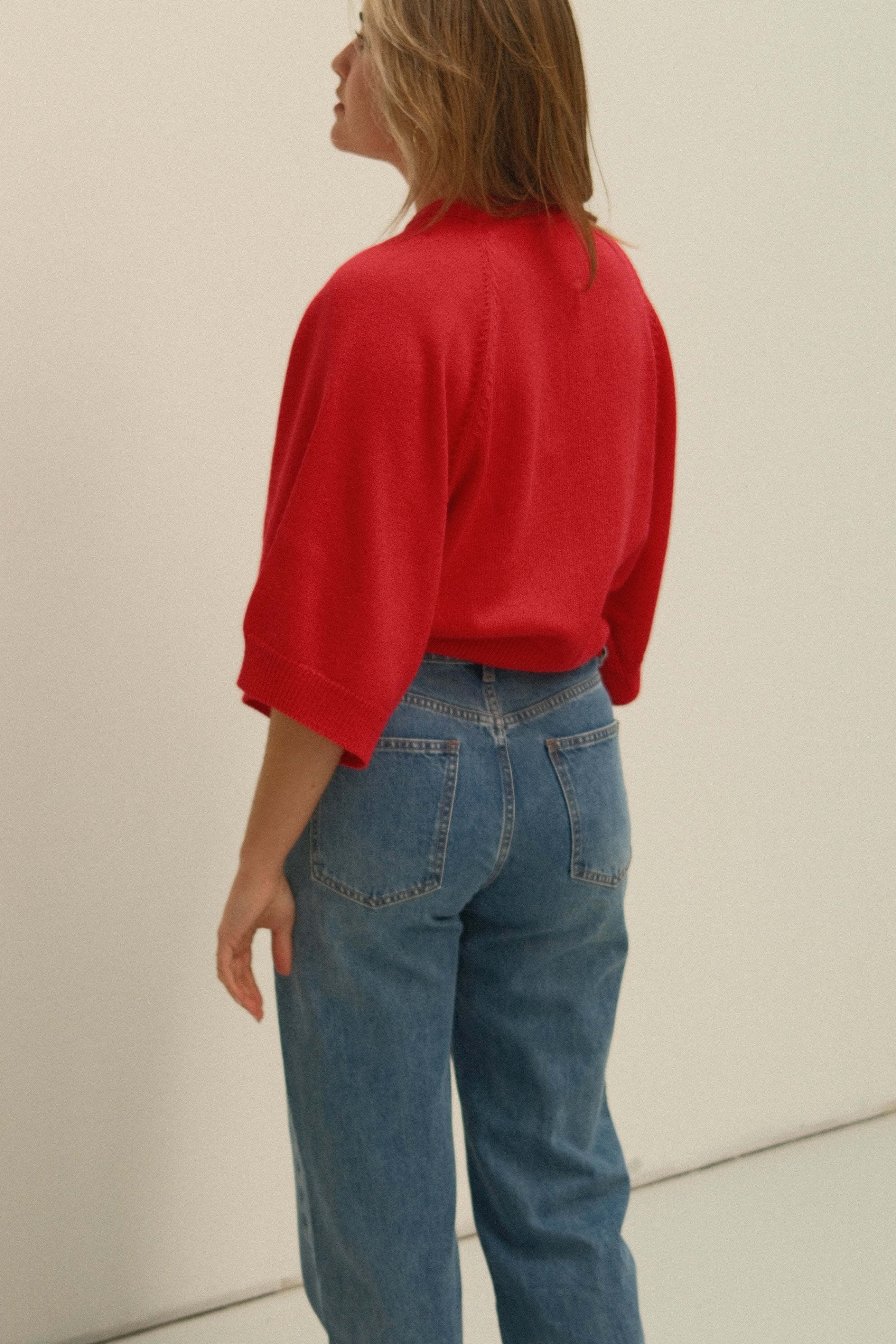 THE COTTON SAAR KNIT RED