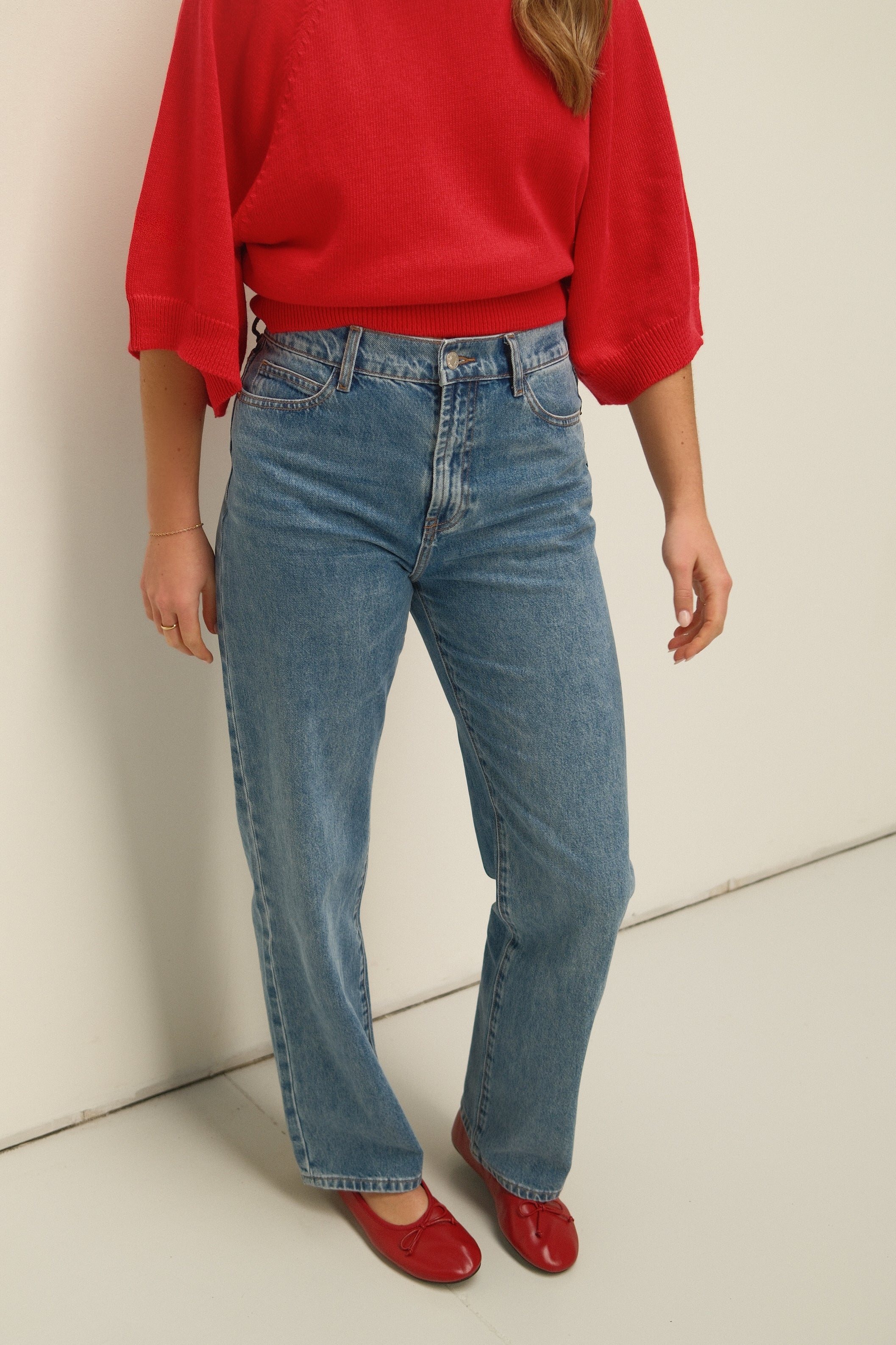 THE COTTON SAAR KNIT RED