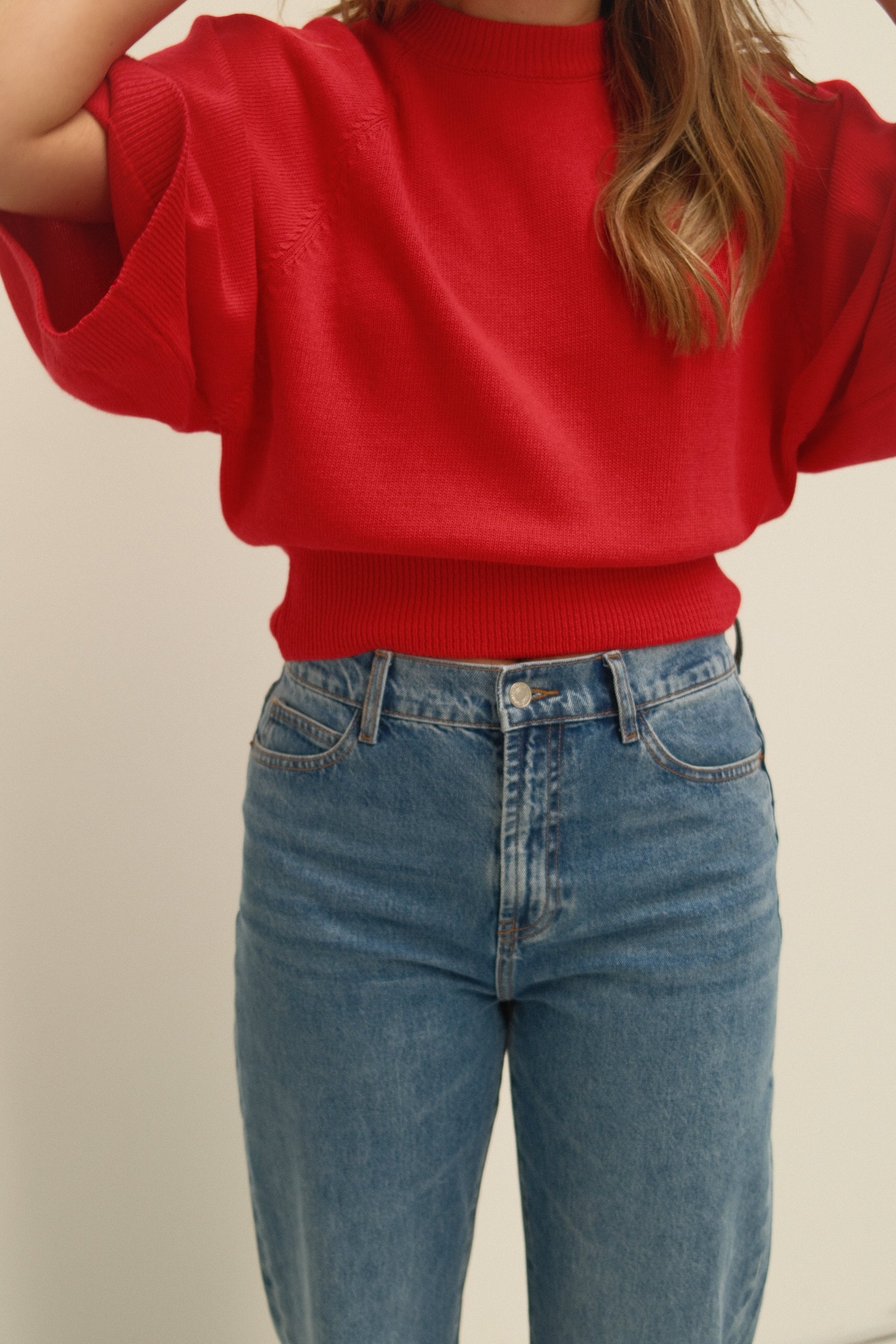 THE COTTON SAAR KNIT RED