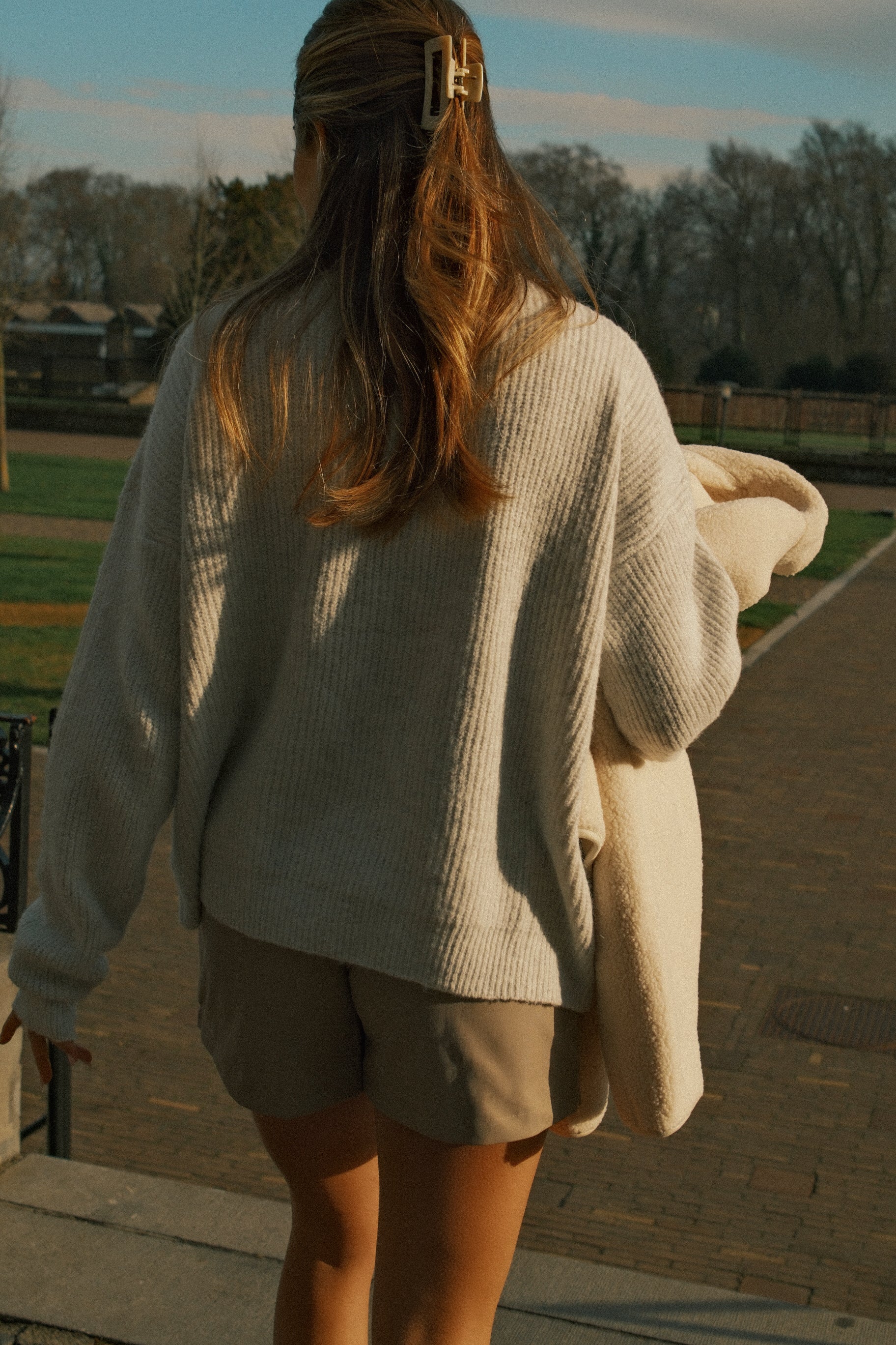 OSLO BUTTON KNIT GREY