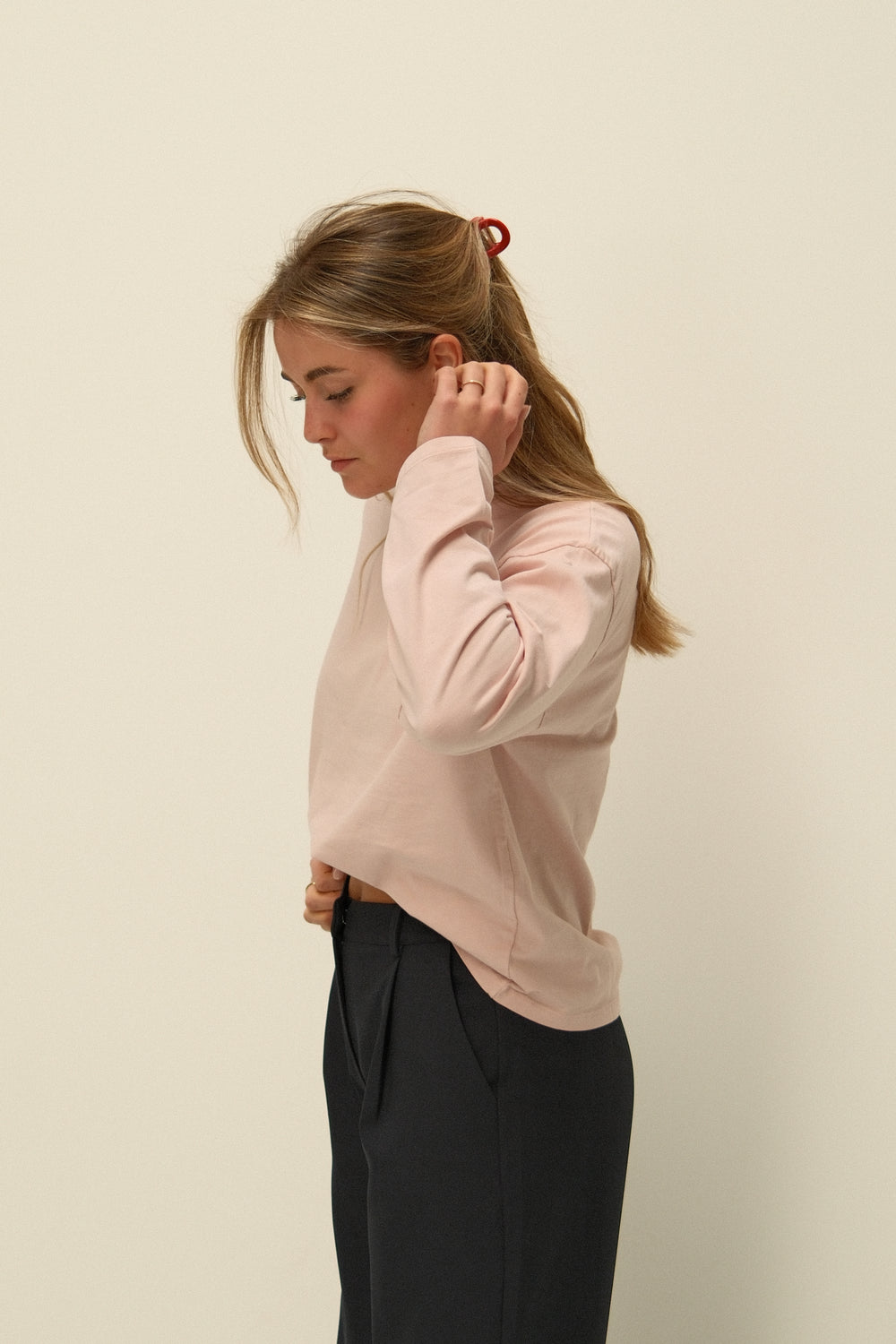 ESSENTIAL LONGSLEEVE OLD PINK