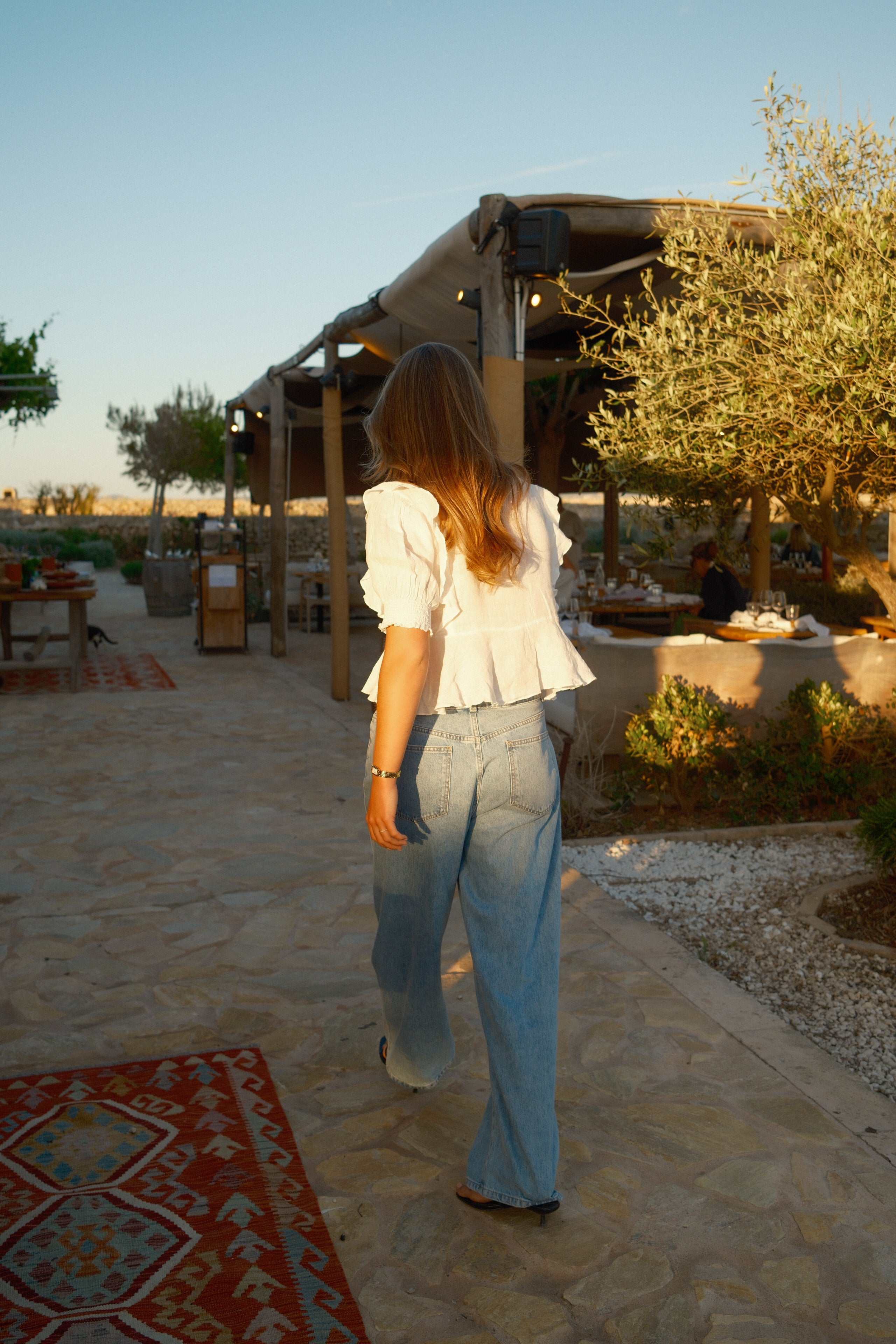 100% LINNEN YARA TOP WHITE