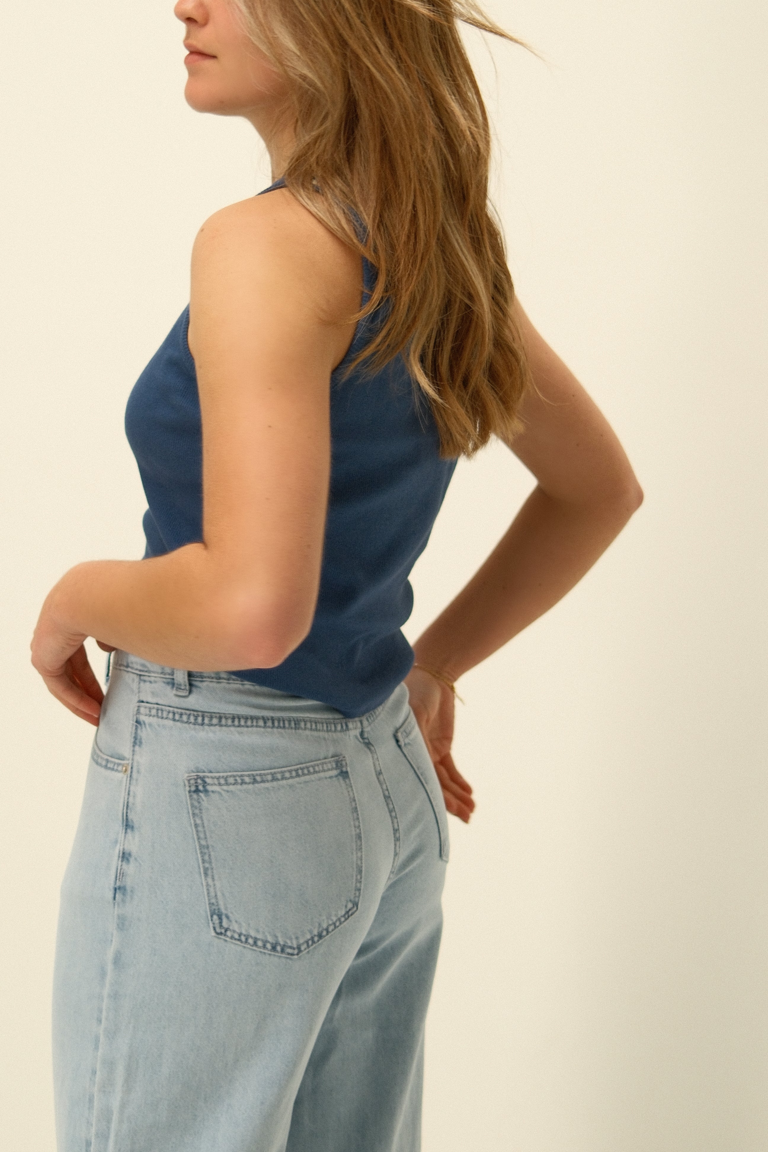 COTTON TANKTOP NAVY