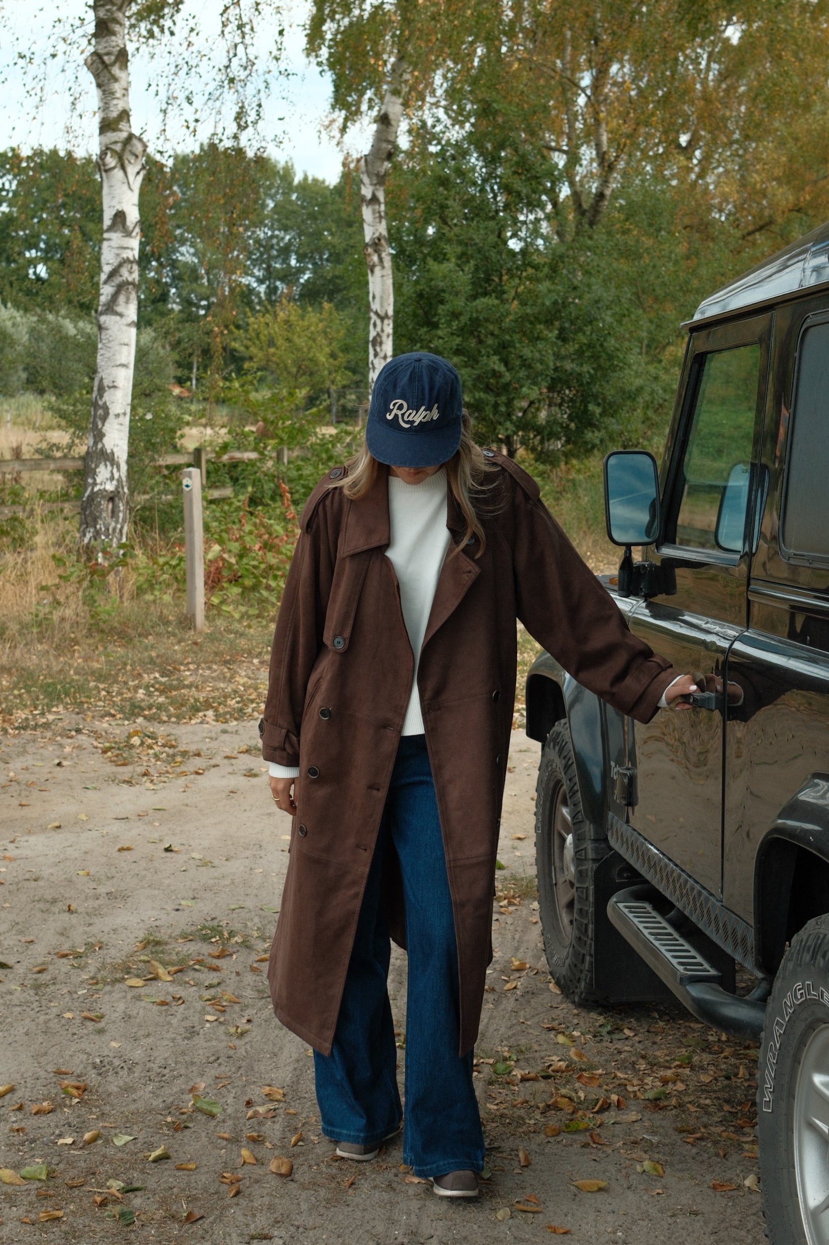 TRENCH COAT SUEDE CHOCO