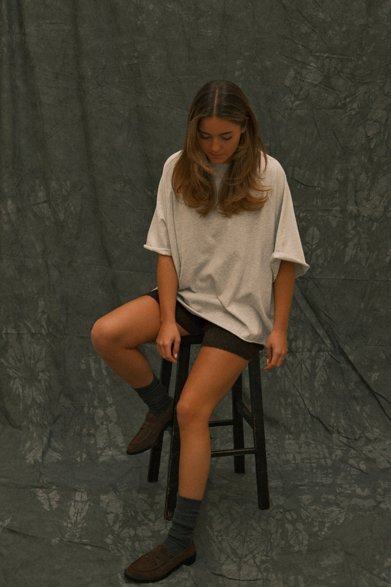 OVERSIZED ESSENTIAL TEE GREY