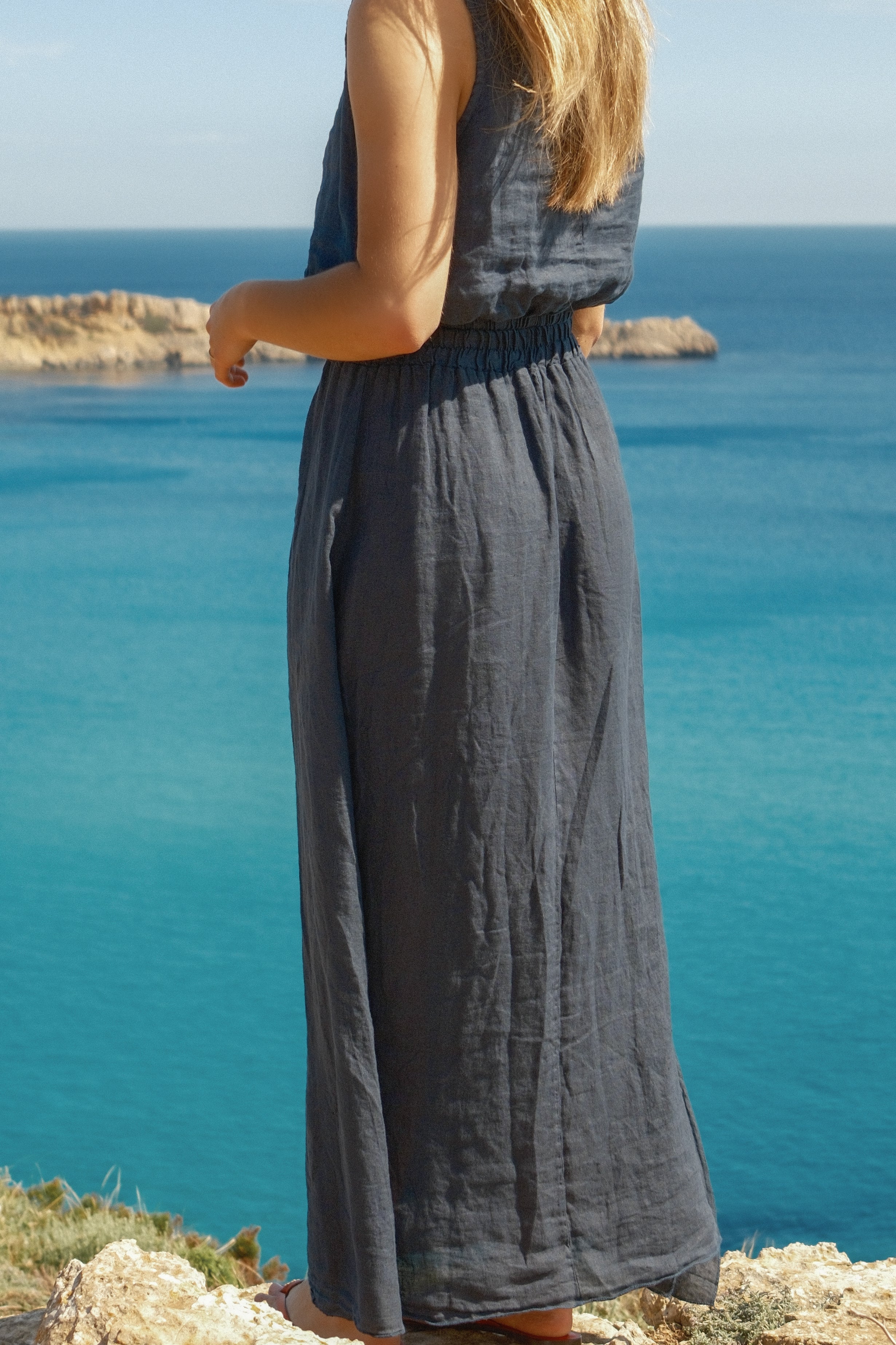 JULY LINNEN SET NAVY