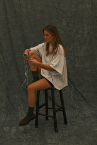 OVERSIZED ESSENTIAL TEE GREY