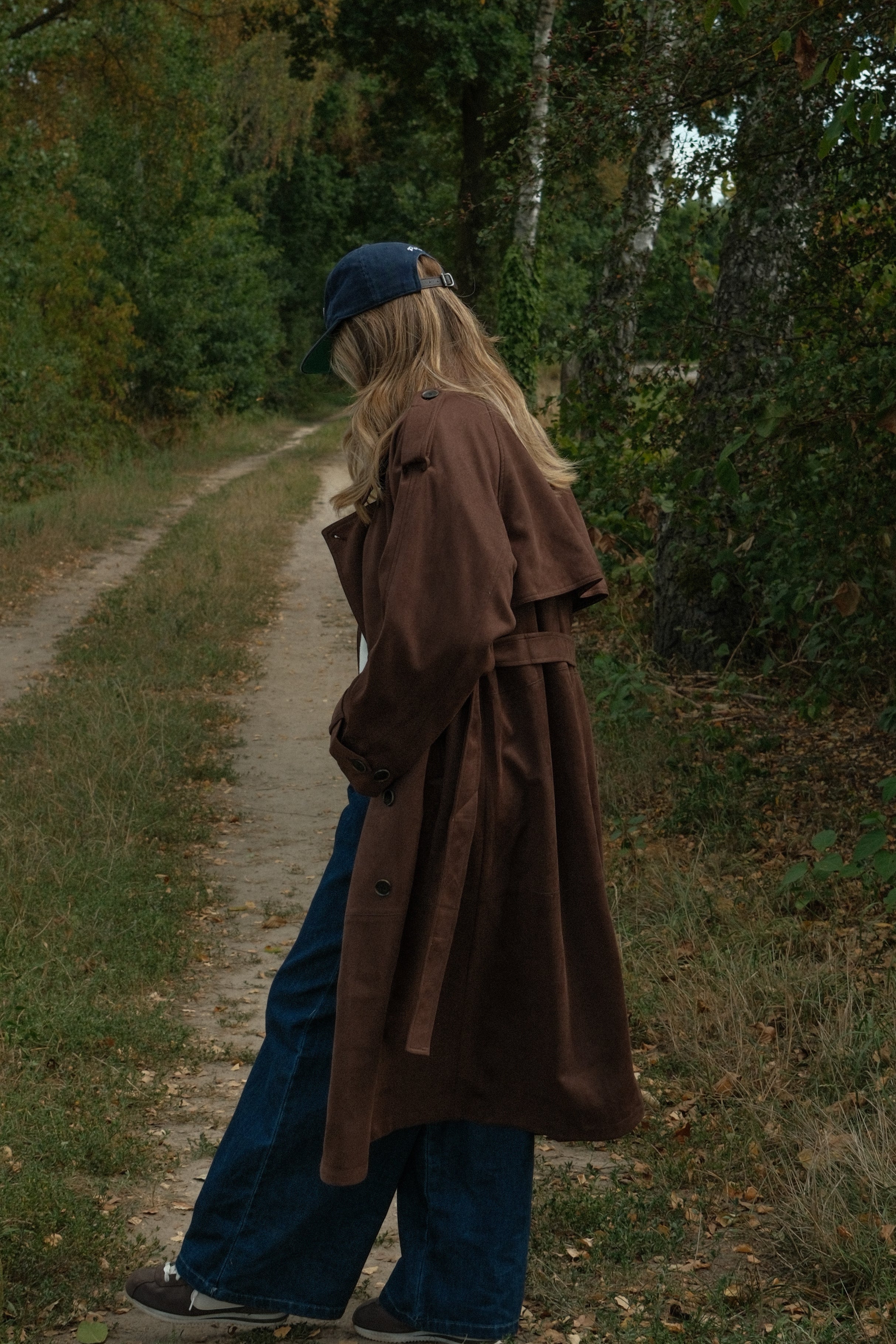 TRENCH COAT SUEDE CHOCO