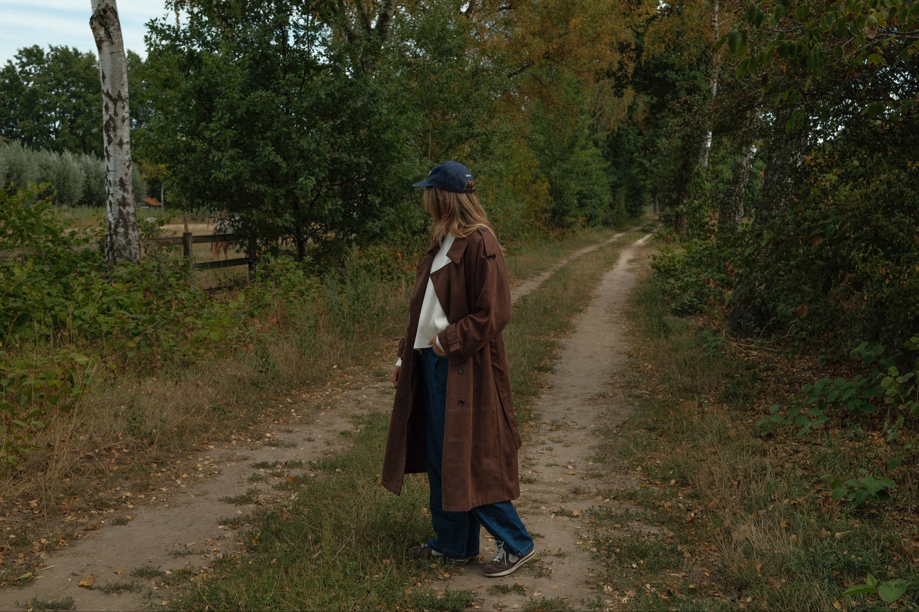 TRENCH COAT SUEDE CHOCO