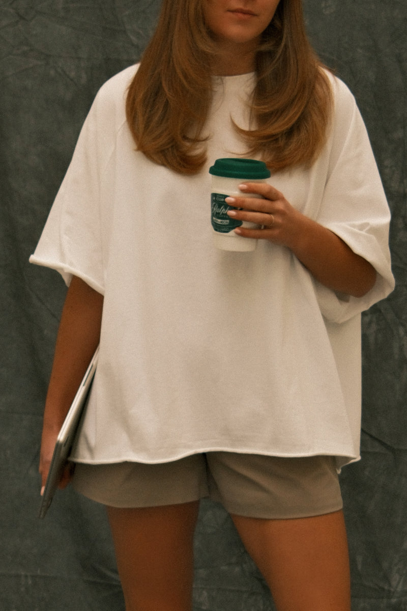 OVERSIZED ESSENTIAL TEE WHITE