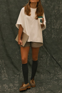 OVERSIZED ESSENTIAL TEE WHITE