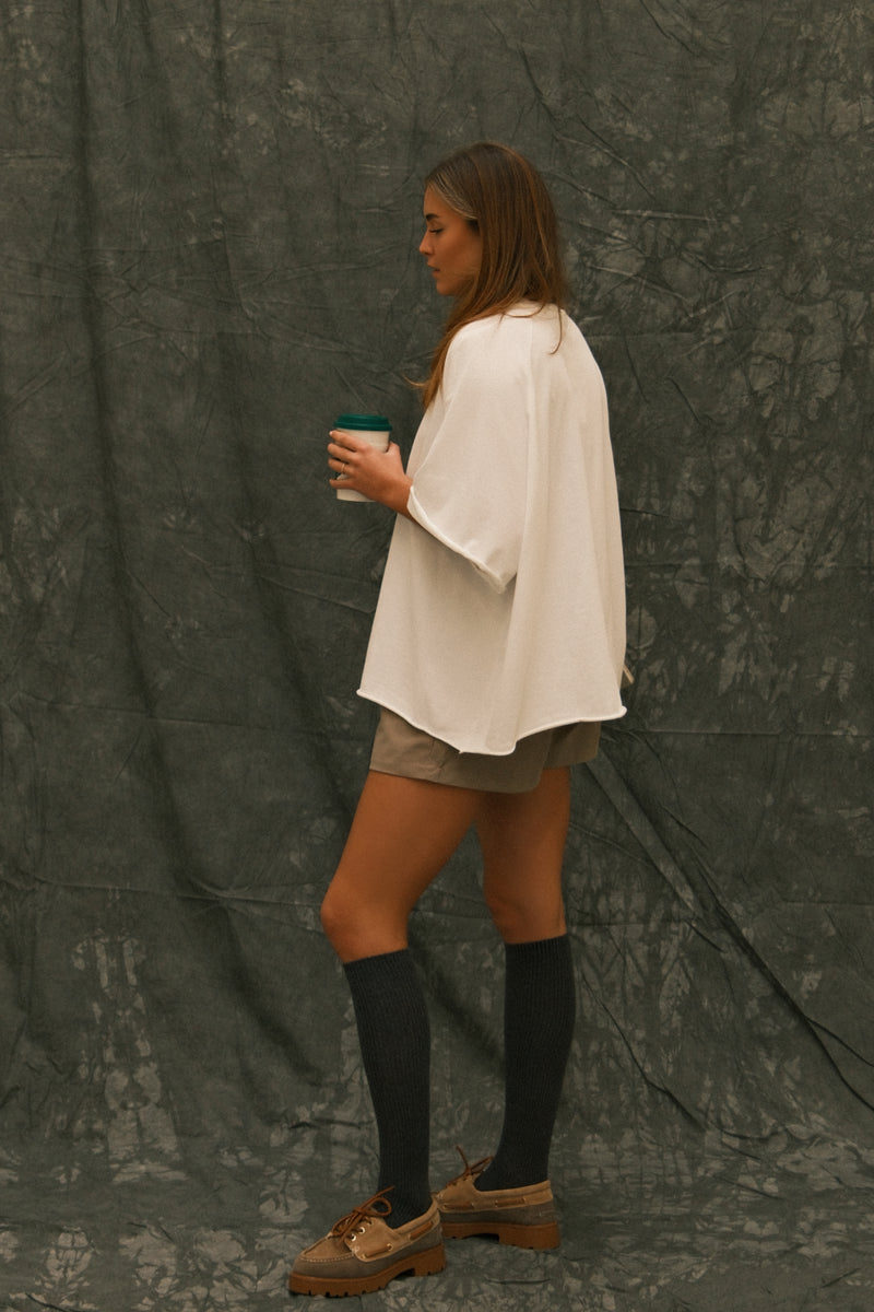 OVERSIZED ESSENTIAL TEE WHITE