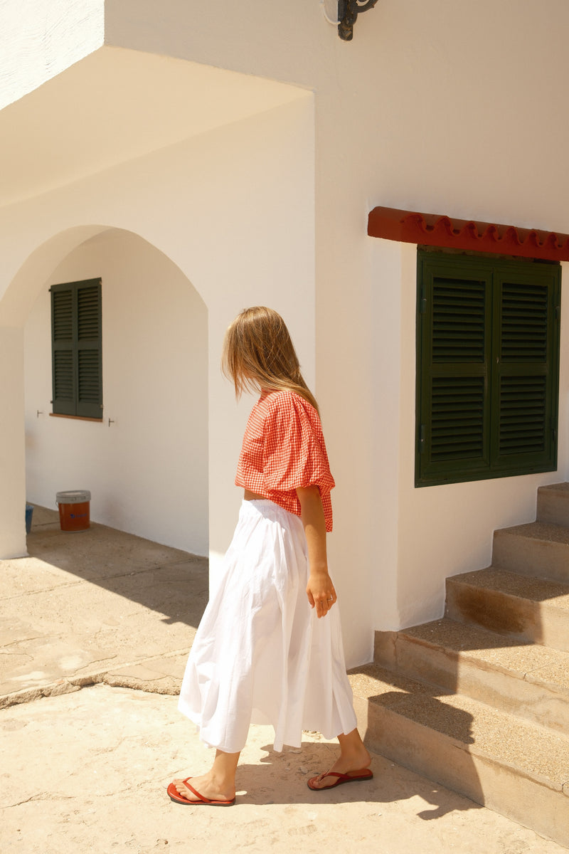 COTTON JUNE SKIRT WHITE