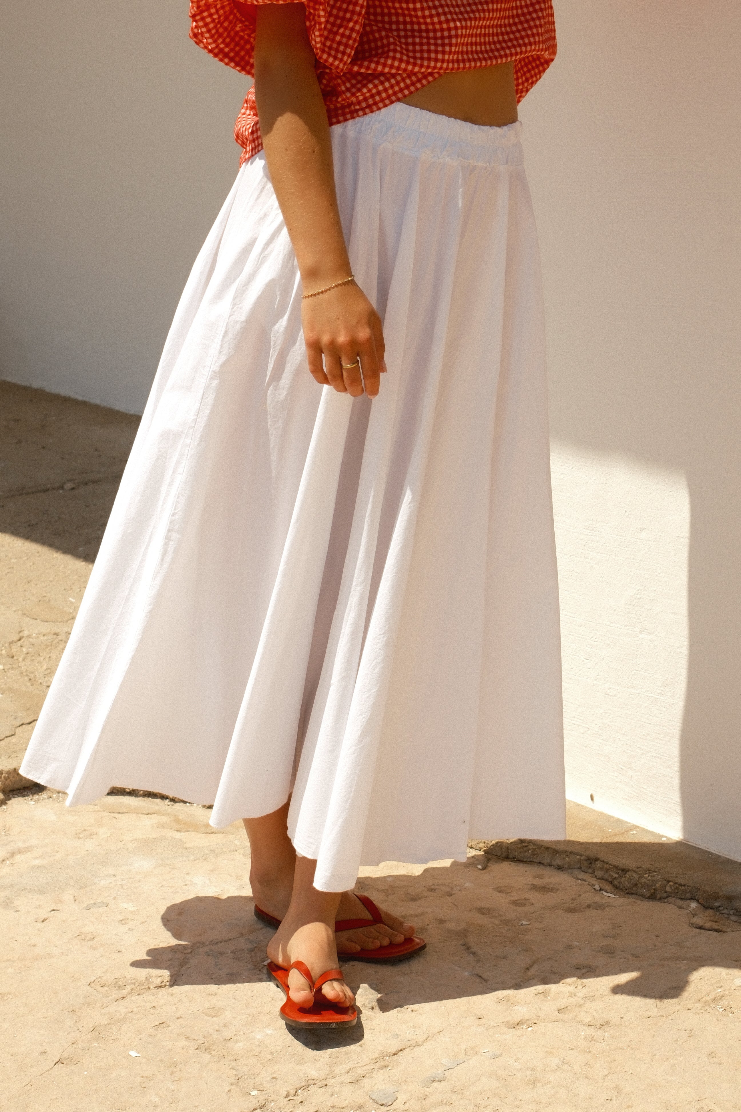 COTTON JUNE SKIRT WHITE