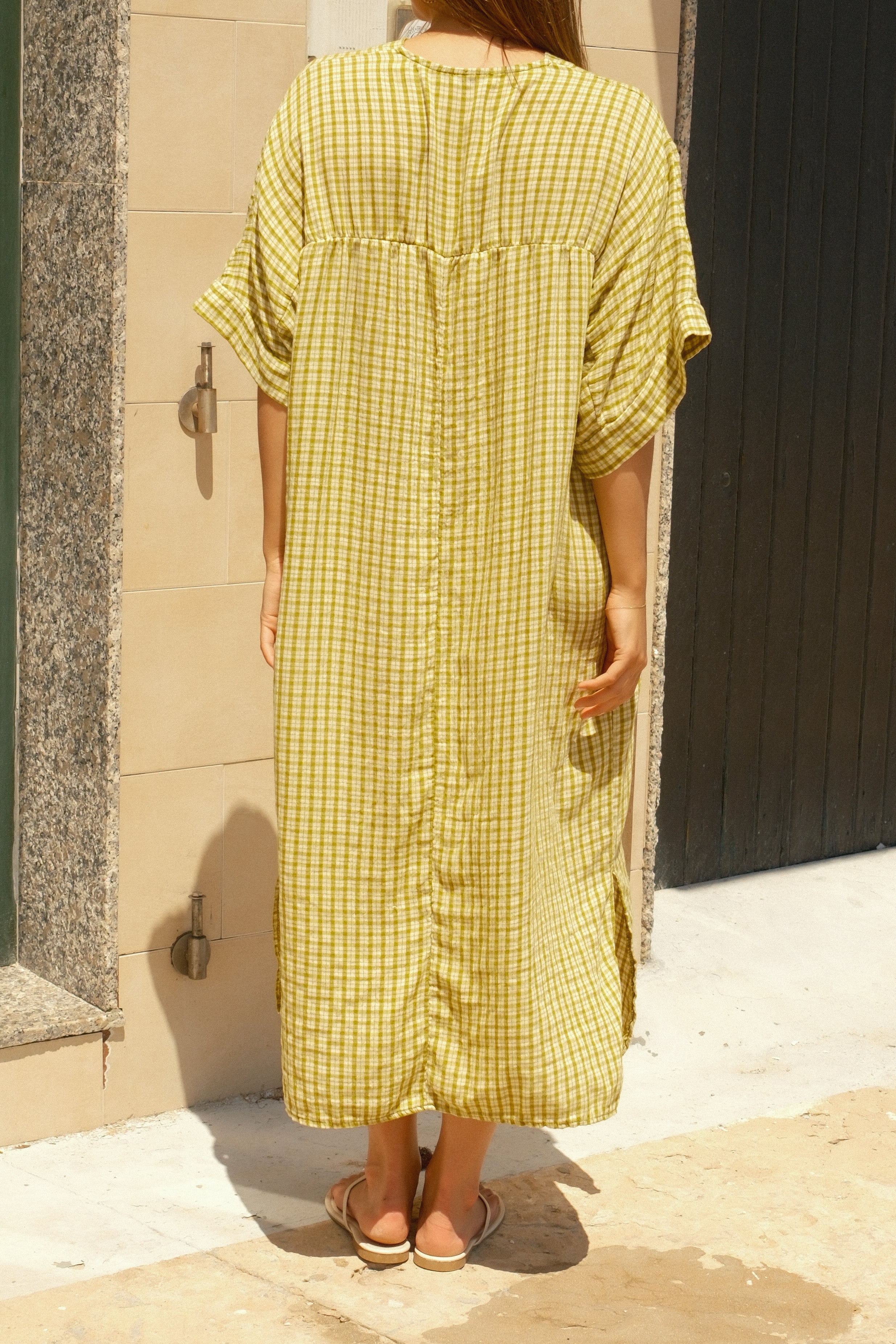 MAXI MAY DRESS APPLE GREEN