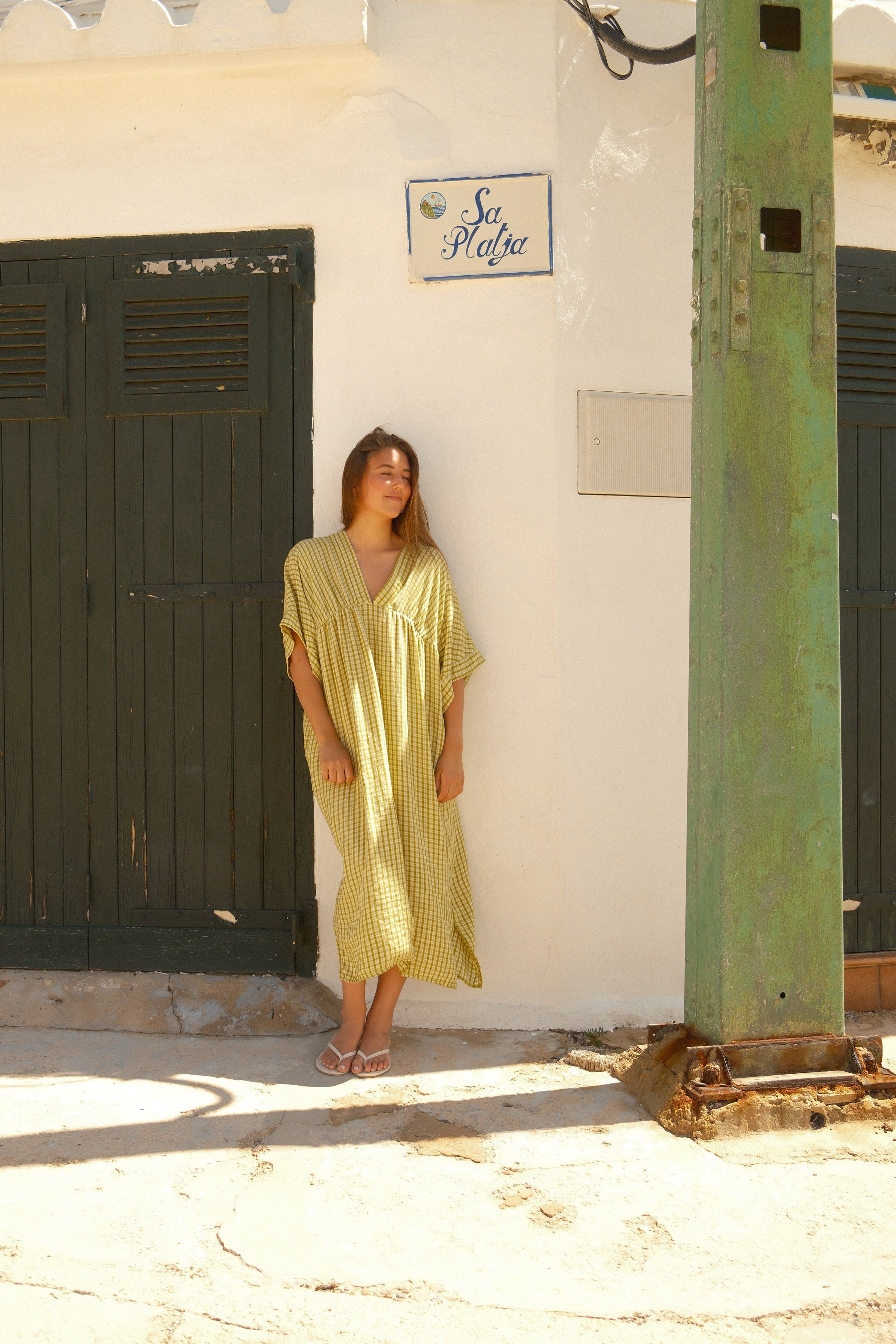 MAXI MAY DRESS APPLE GREEN