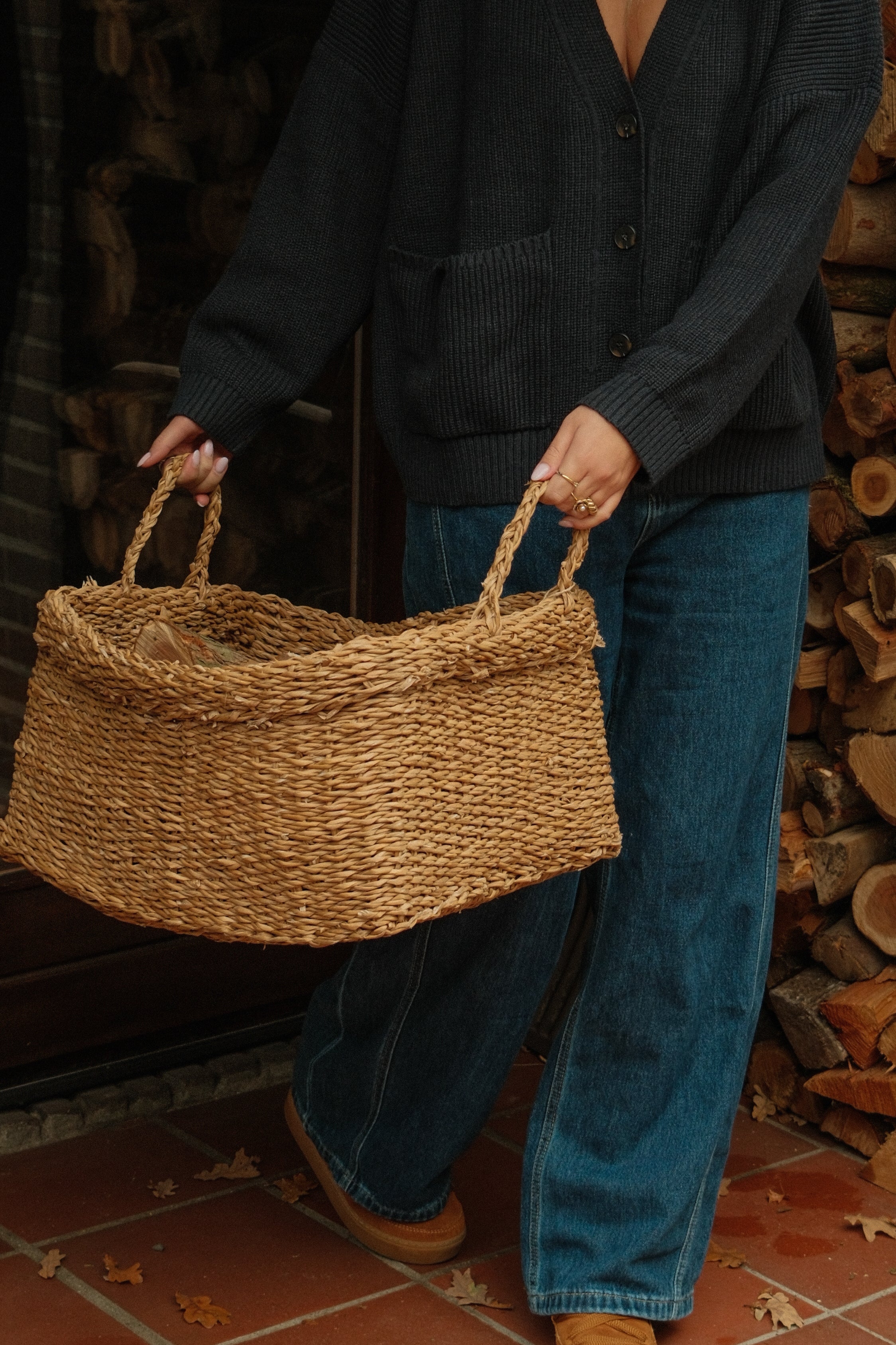 OVERSIZED LAUREN CARDIGAN NAVY