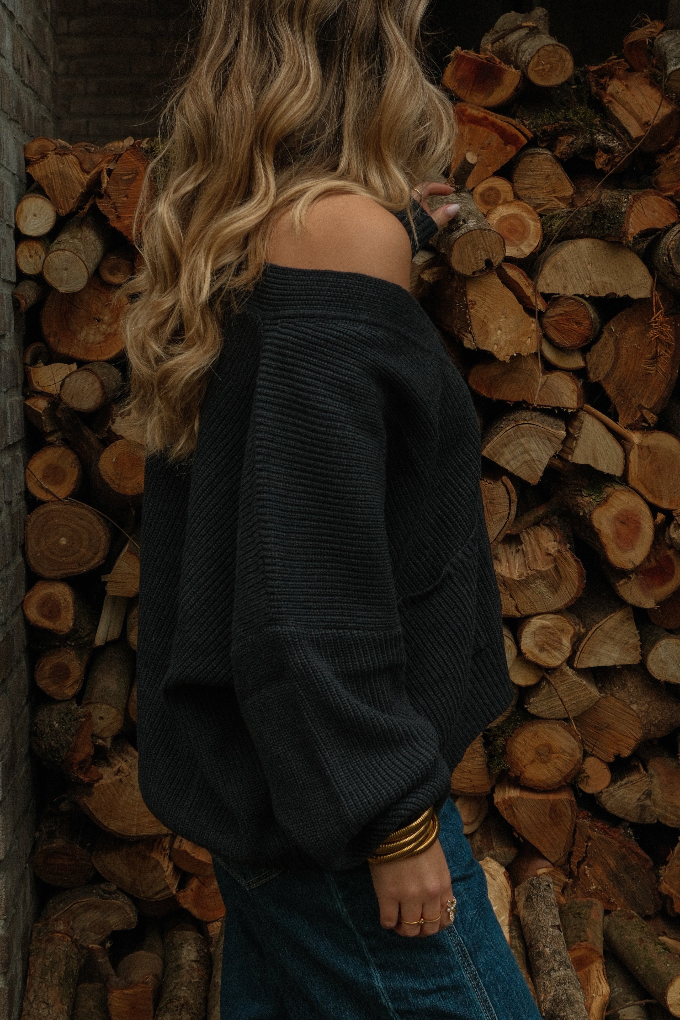 OVERSIZED LAUREN CARDIGAN NAVY