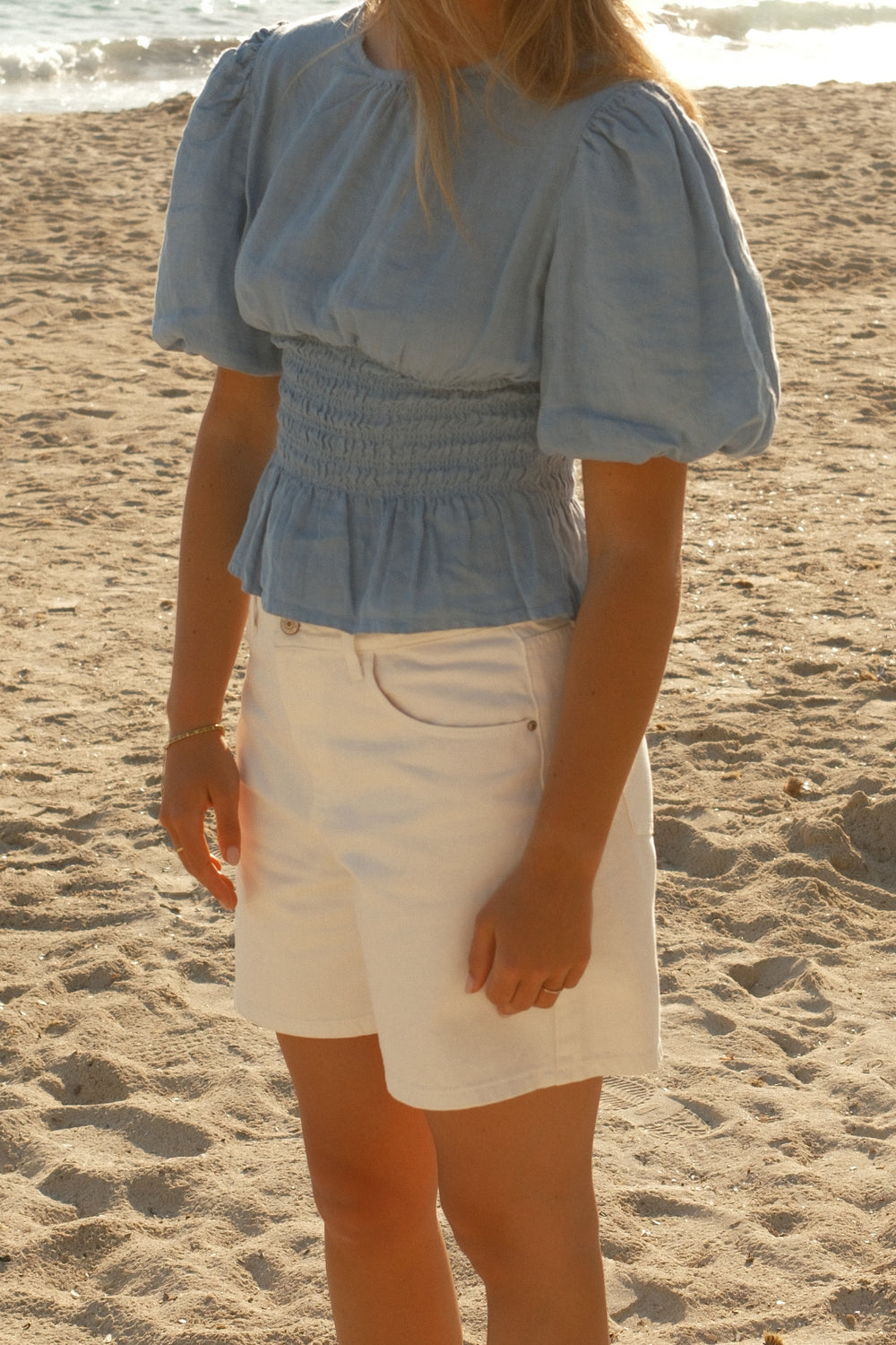 MID THIGH SHORT VALMY WHITE