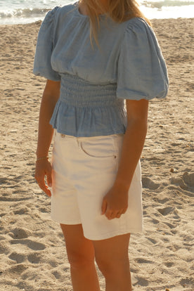 MID THIGH SHORT VALMY WHITE