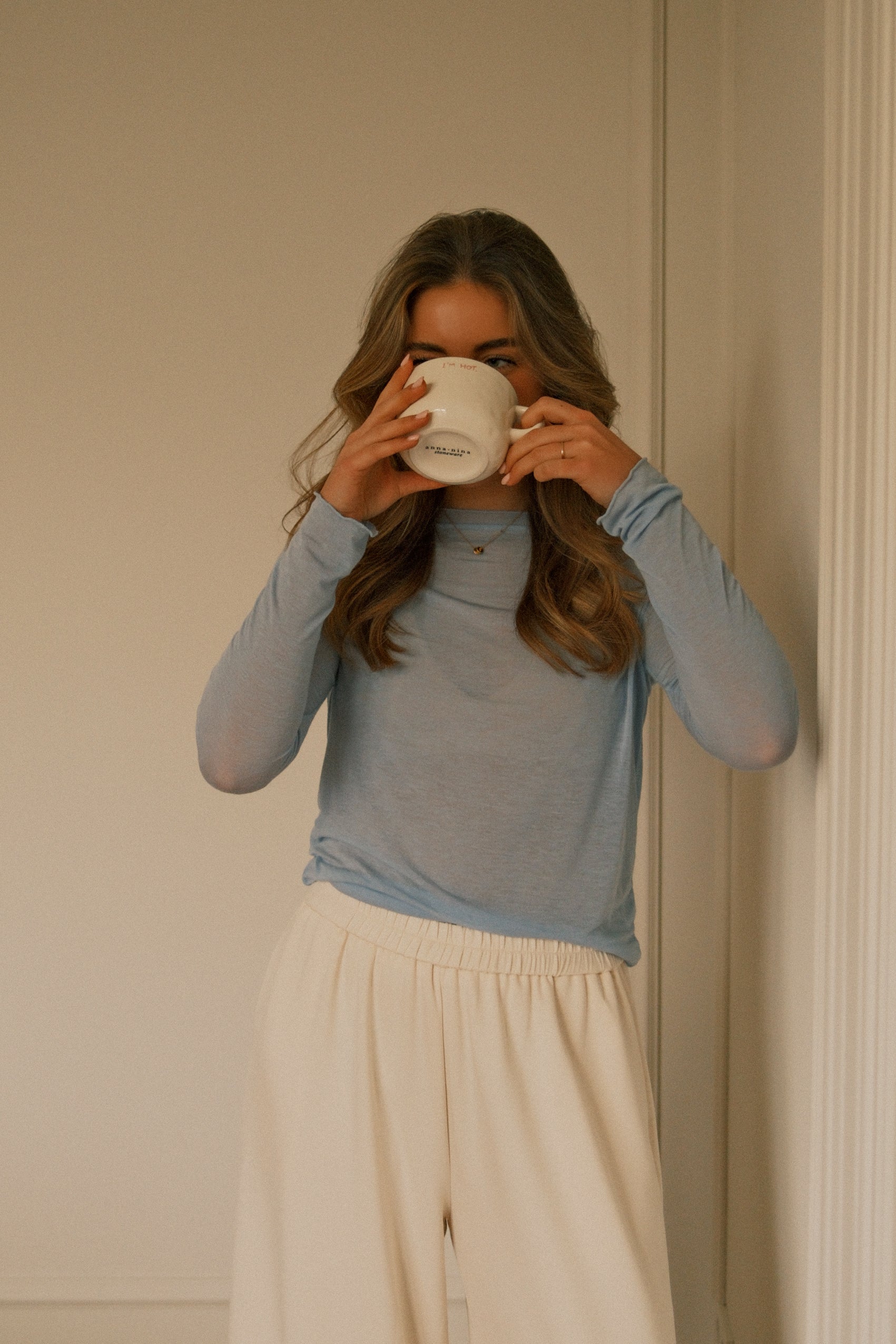 THE CASSIE TOP BABY BLUE