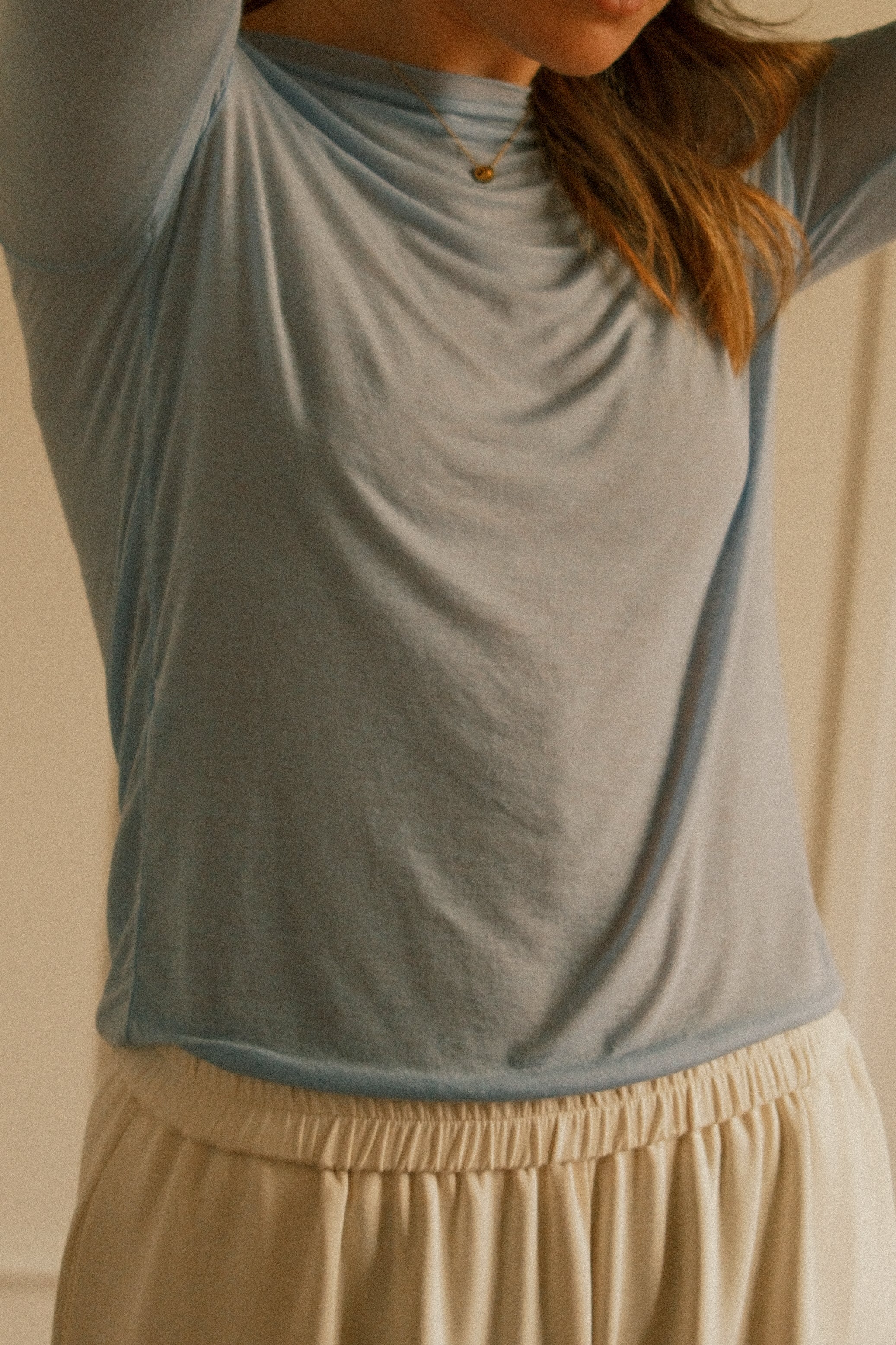 THE CASSIE TOP BABY BLUE