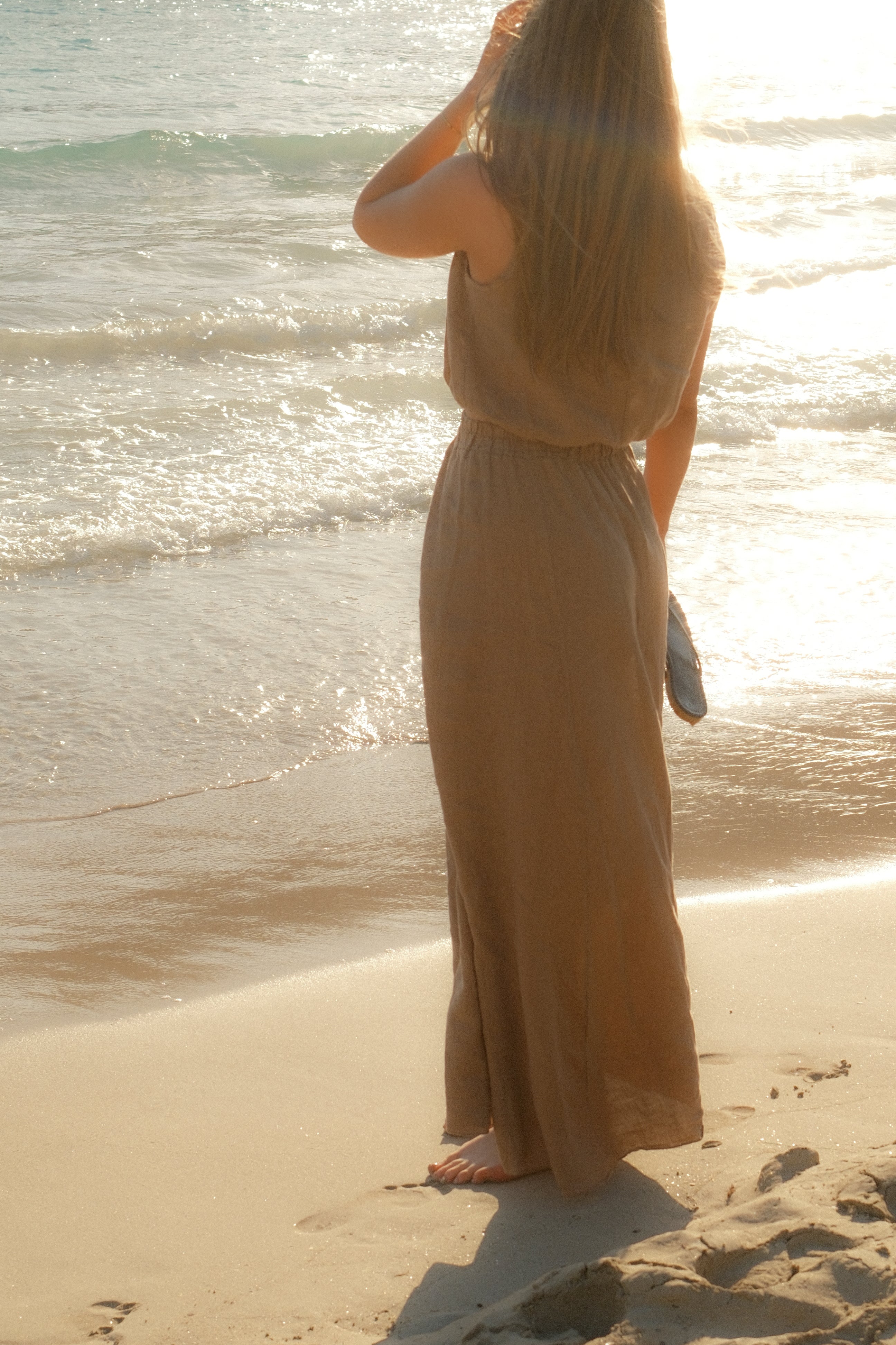 JULY LINNEN SET TAUPE