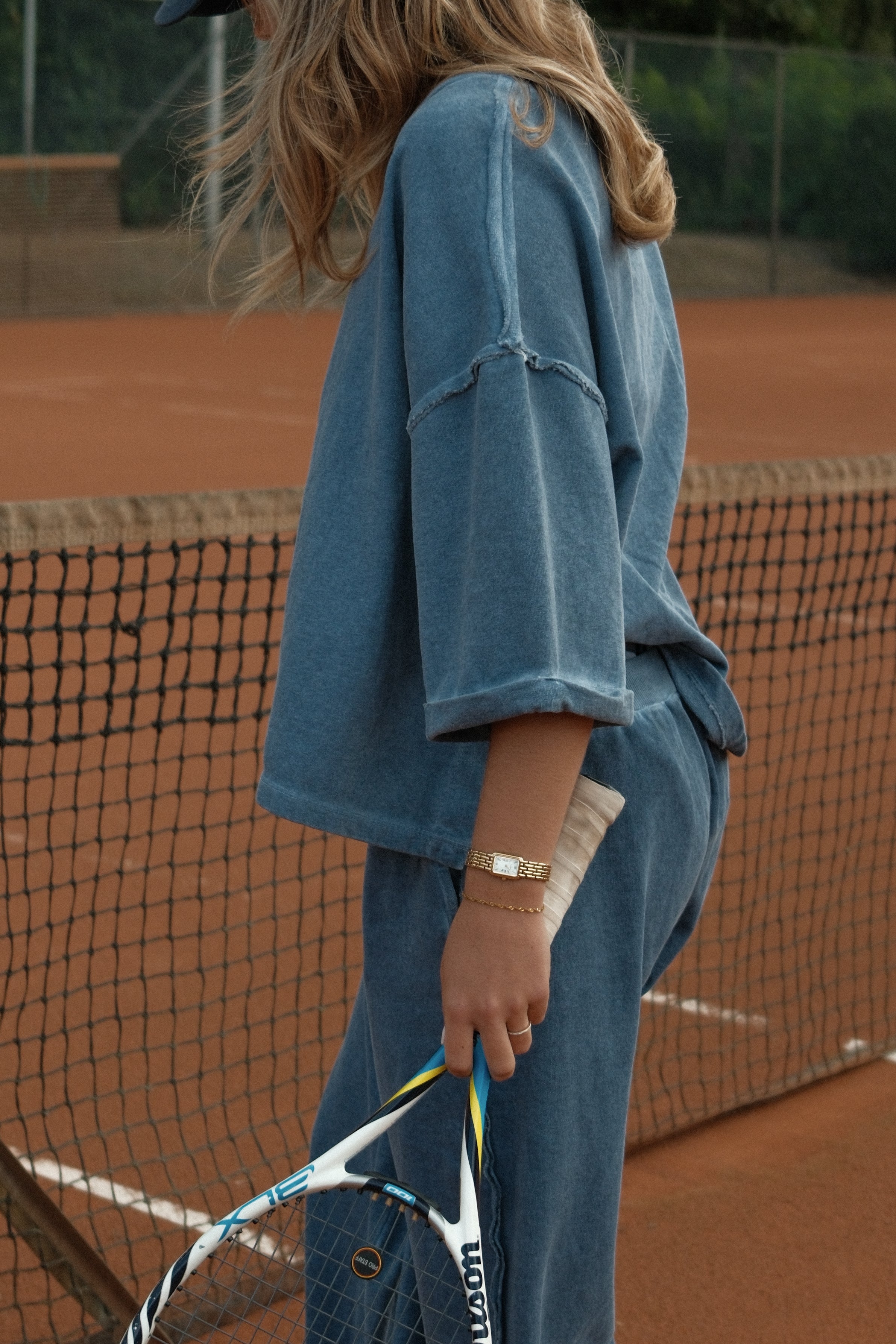 VINTAGE WASHED PANTS BLUE (SET)