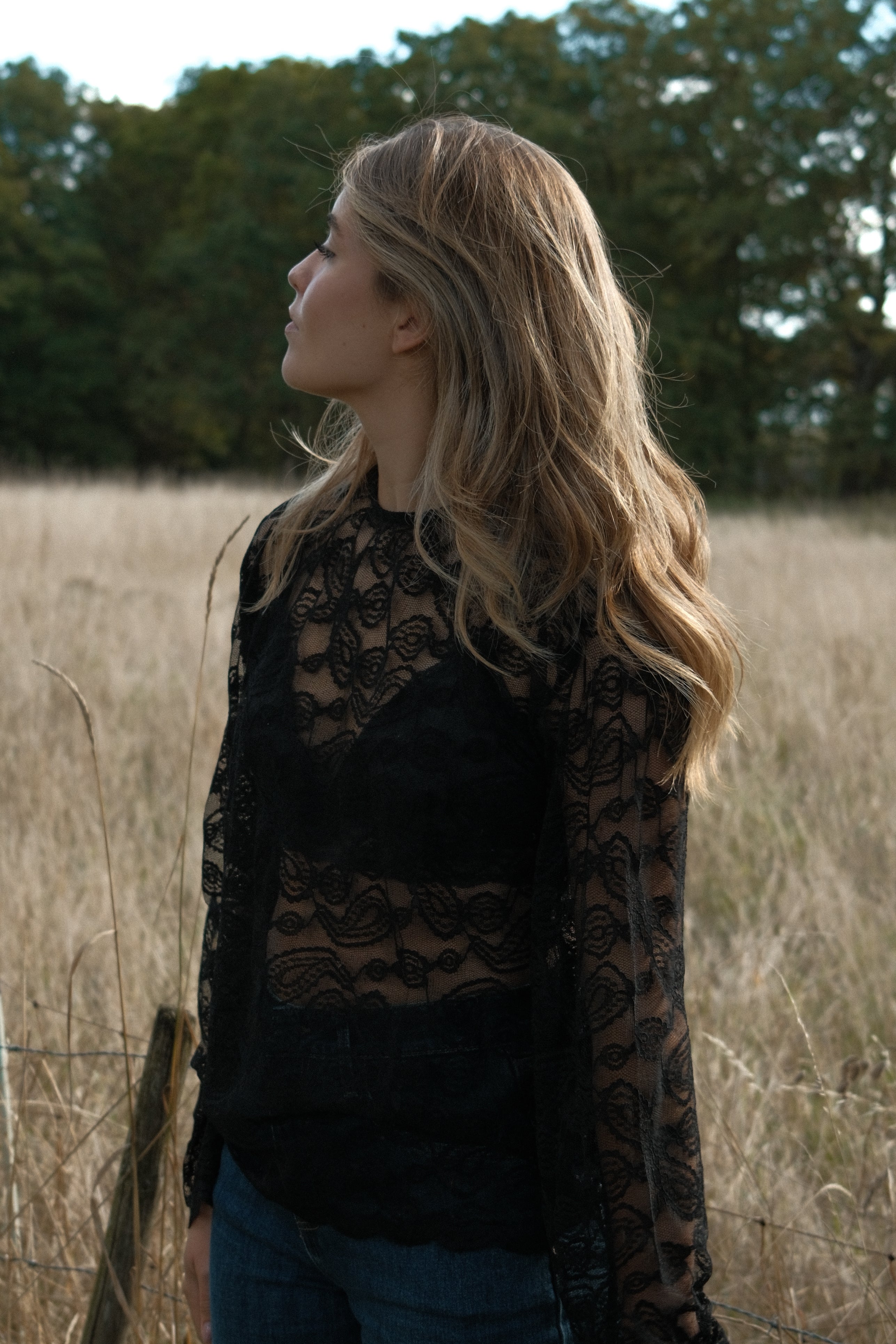 OUR FAVORITE LACE TOP BLACK