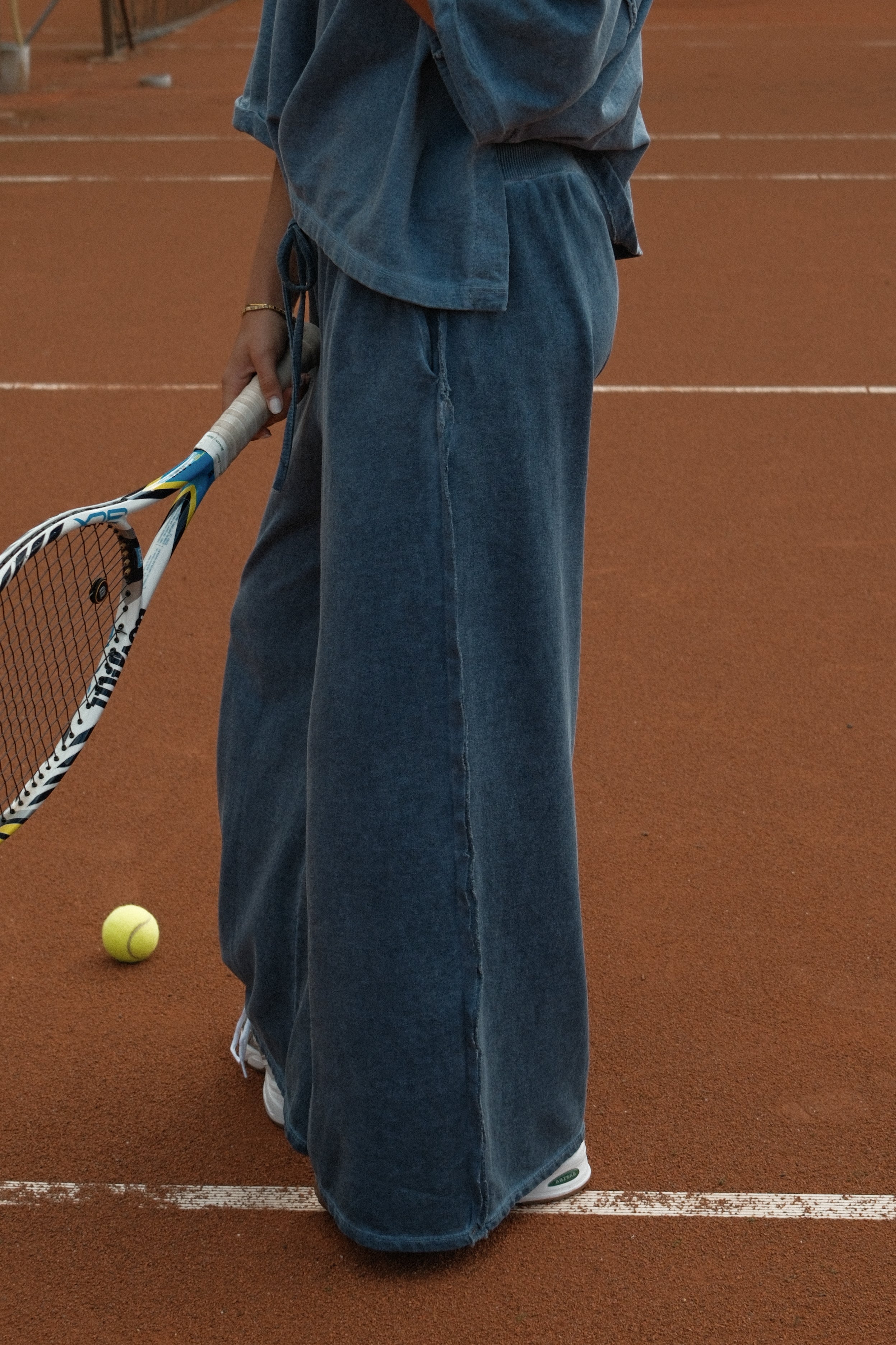VINTAGE WASHED PANTS BLUE (SET)